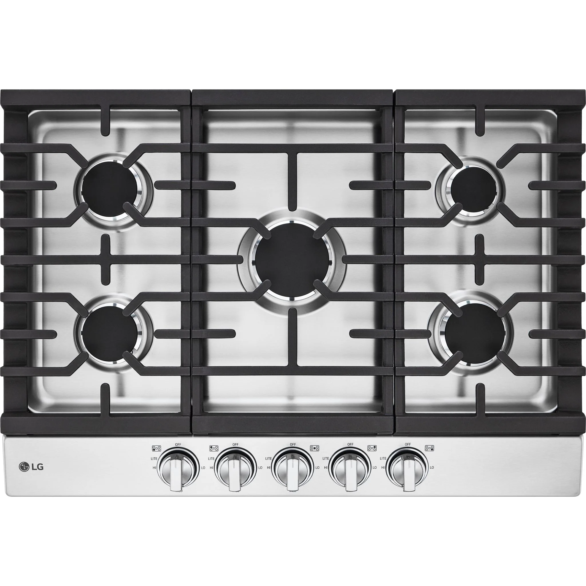 LG 30” Gas Cooktop with UltraHeat™ 20K BTU Burner - Stainless (CBGJ3023S)