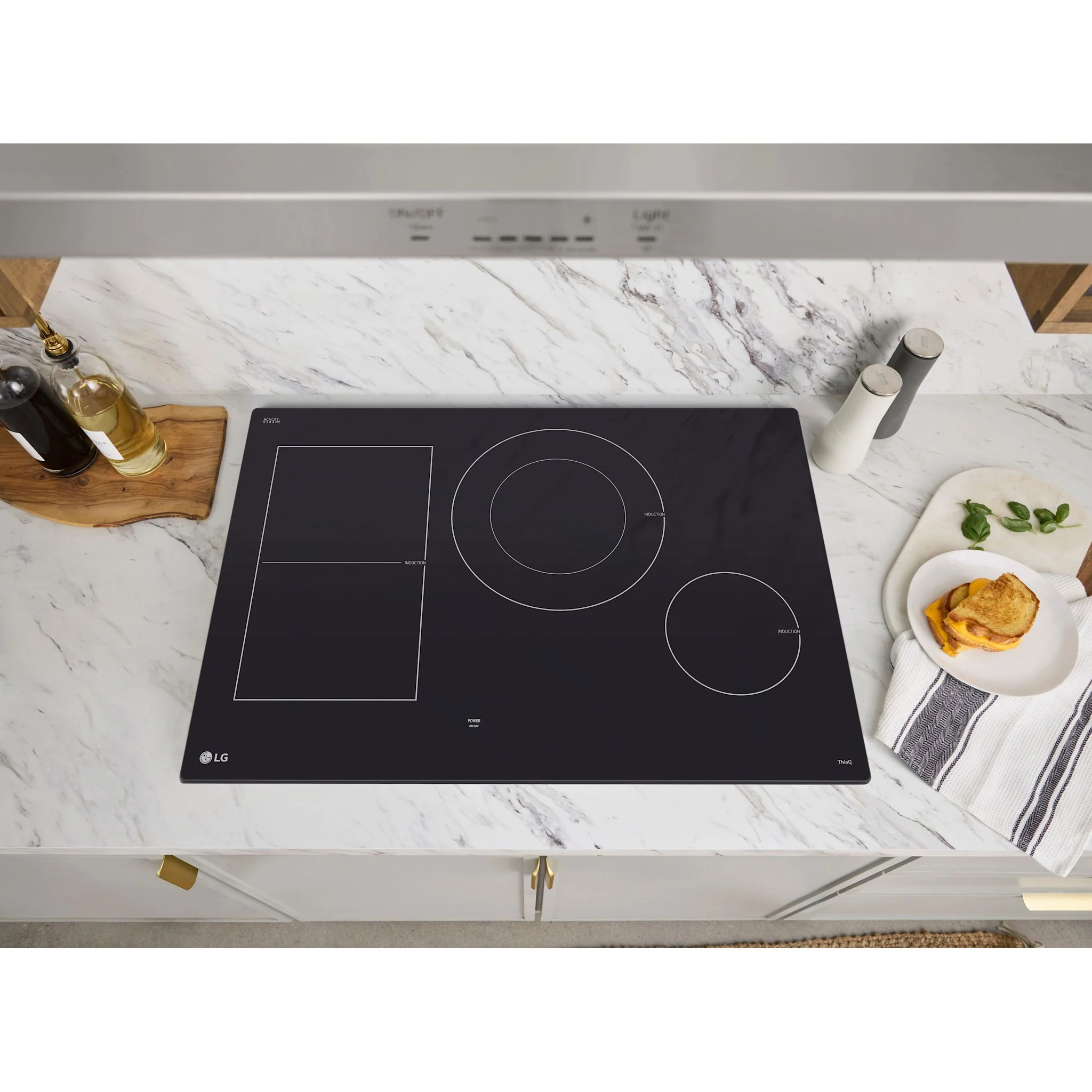 LG 30” Smart Induction Cooktop with UltraHeat™ 5.0kW Element - Black (CBIH3017BE) - Image 8