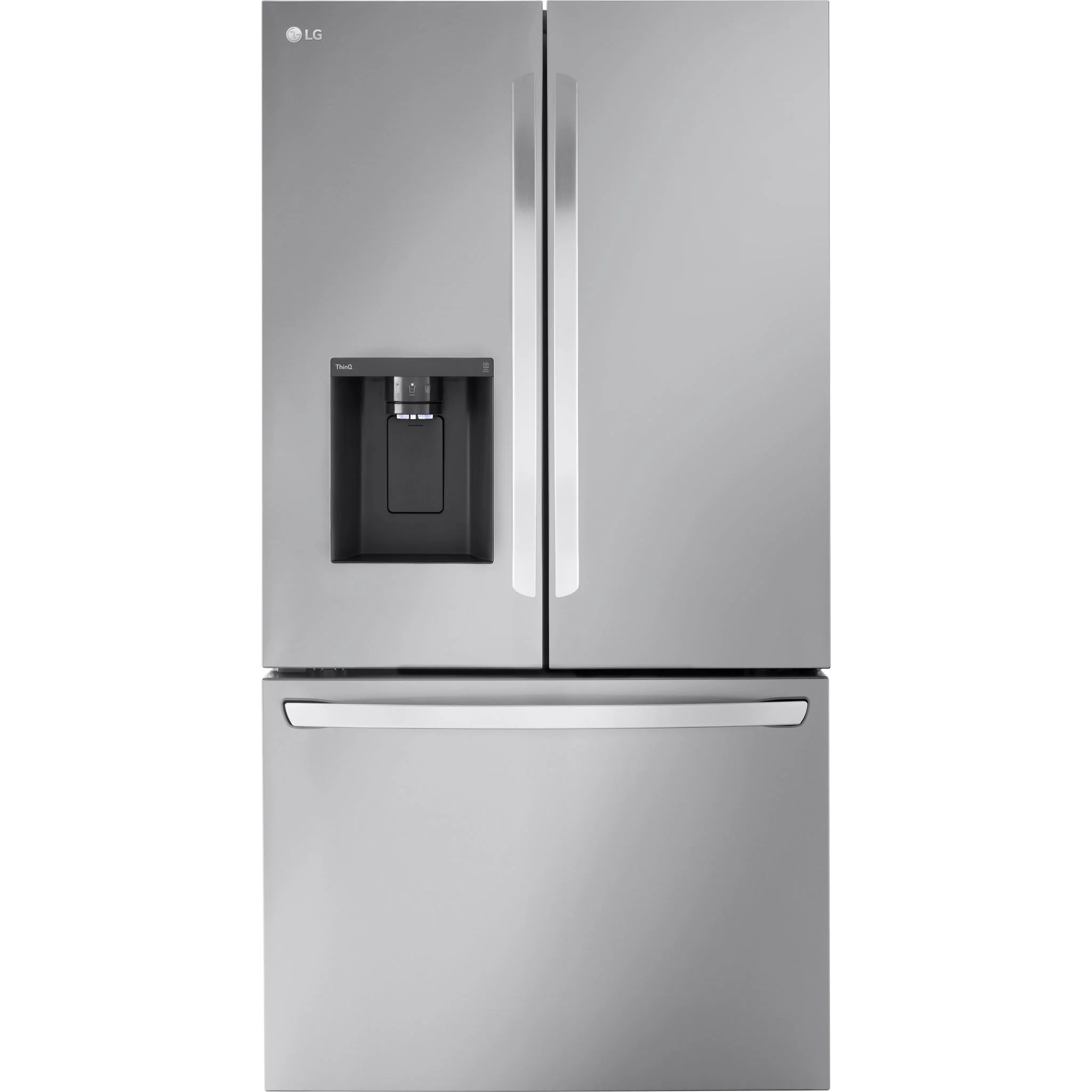 LG 31 cu. ft. Smart Standard-Depth MAX™ French Door Refrigerator with Dual Ice - Stainless (LRFXS3106S)