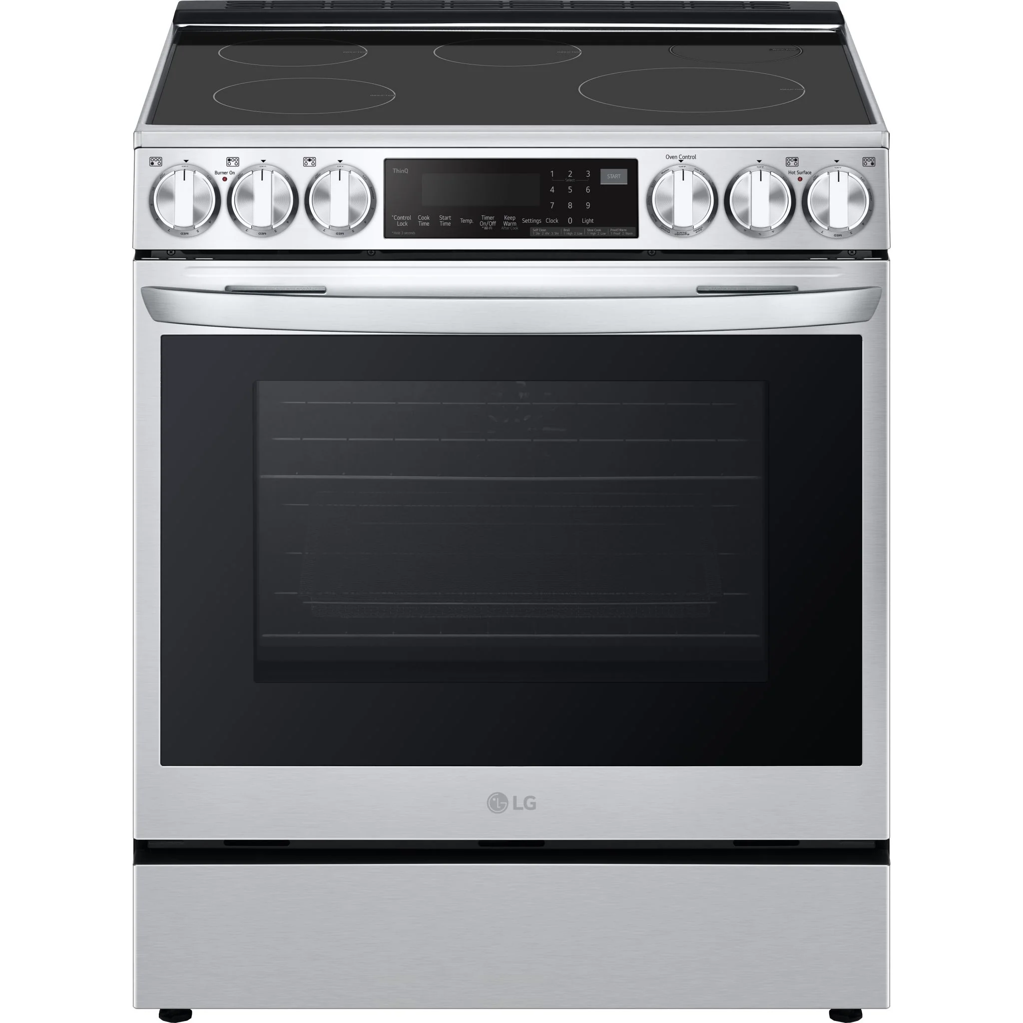 LG 6.3 cu. ft. Smart Induction Slide-in Range with InstaView®, ProBake Convection®, Air Fry, and Air Sous Vide - Stainless (LSIL6336F)
