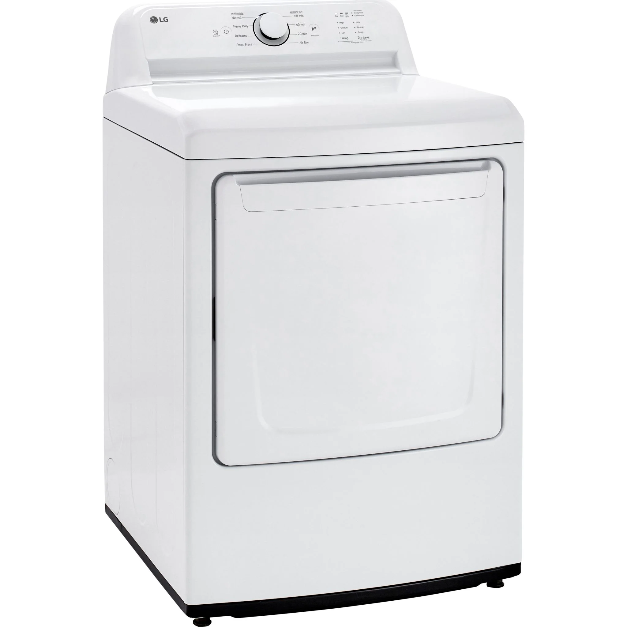 LG 7.3 cu. ft. Ultra Large Capacity Rear Control Electric ENERGY STAR® Dryer with Sensor Dry - White (DLE6100W) - Image 2