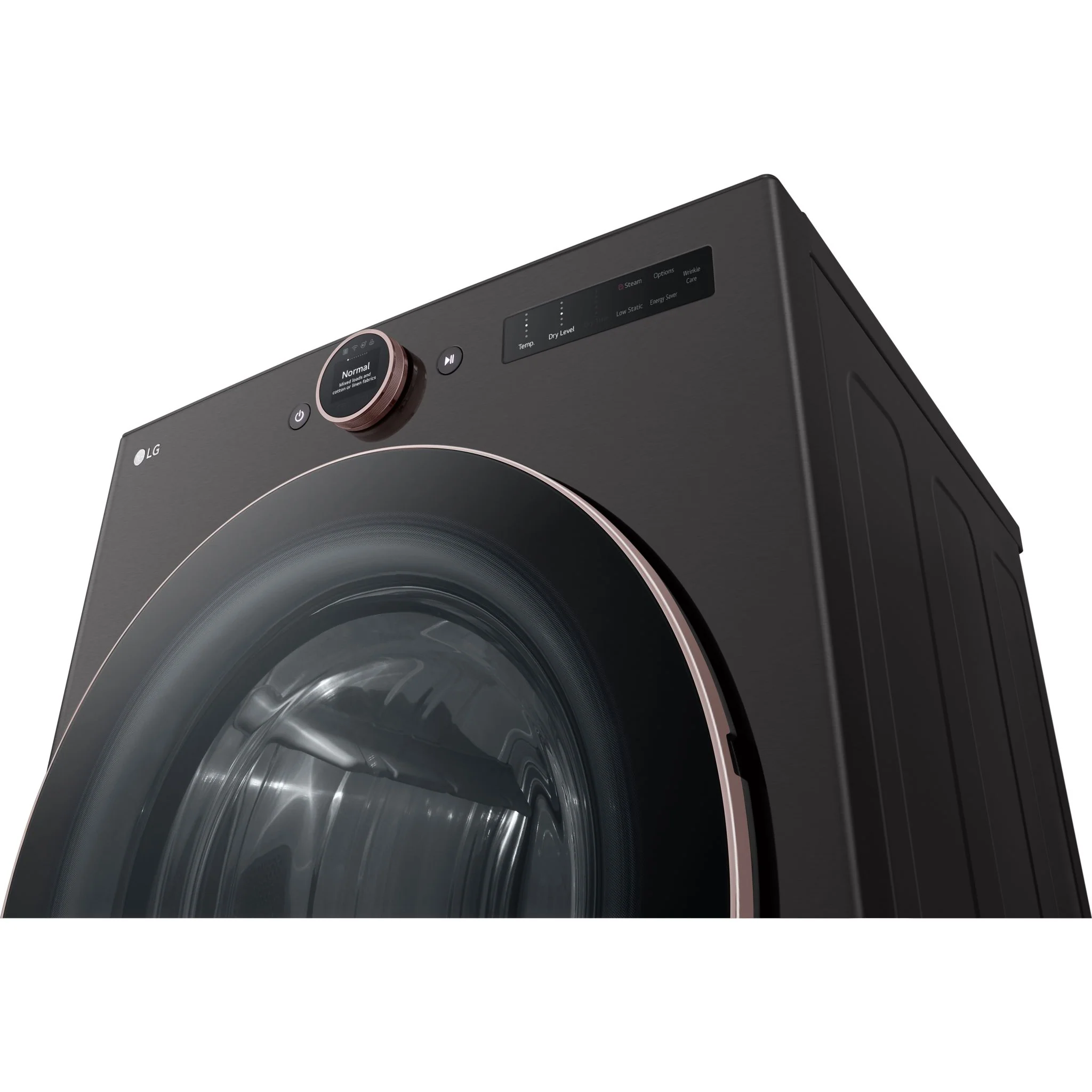 LG 7.4 cu. ft. Ultra Large Capacity Smart Front Load Electric ENERGY STAR® Dryer with Sensor Dry & Steam Technology - Black Steel (DLEX6500B) - Image 13