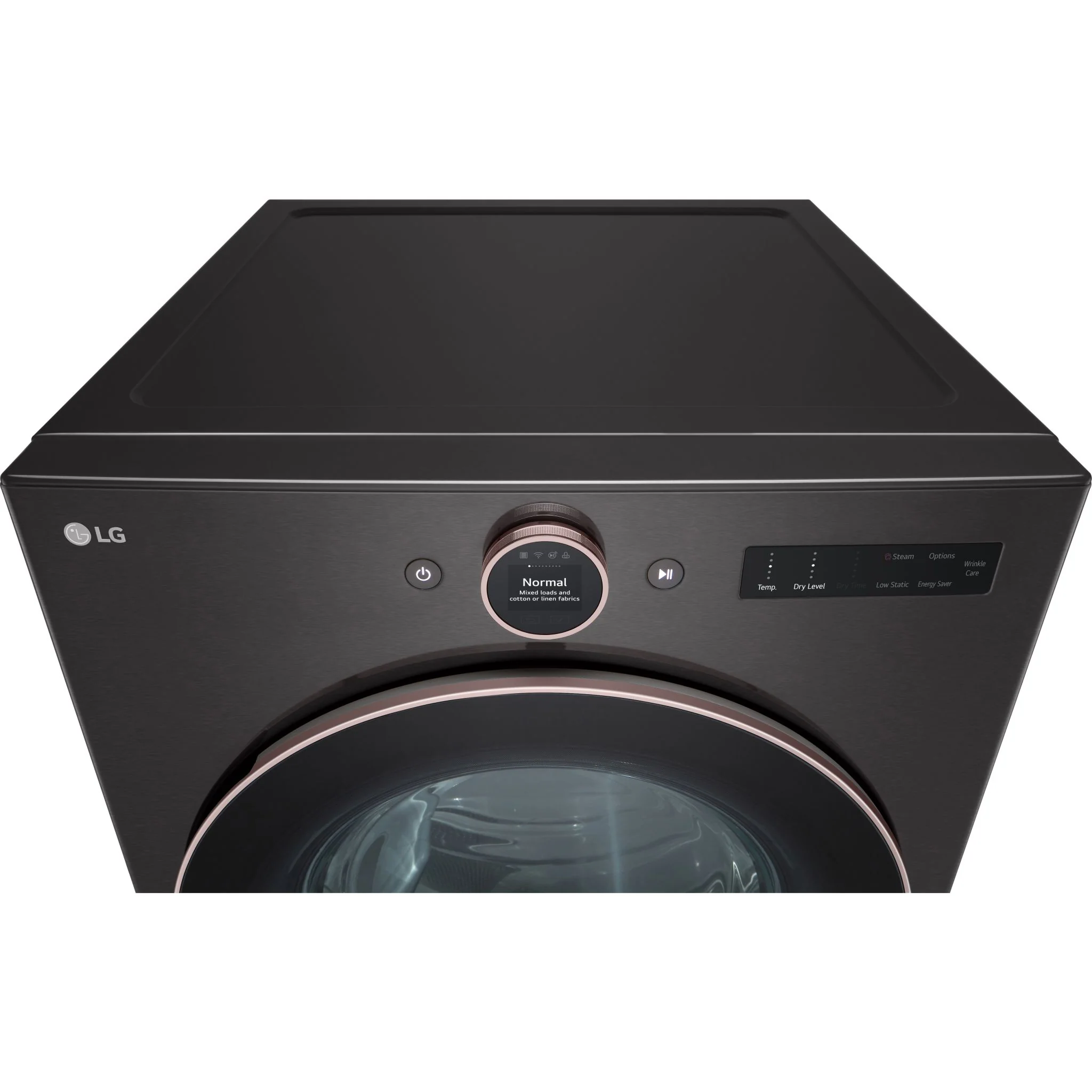 LG 7.4 cu. ft. Ultra Large Capacity Smart Front Load Electric ENERGY STAR® Dryer with Sensor Dry & Steam Technology - Black Steel (DLEX6500B) - Image 16