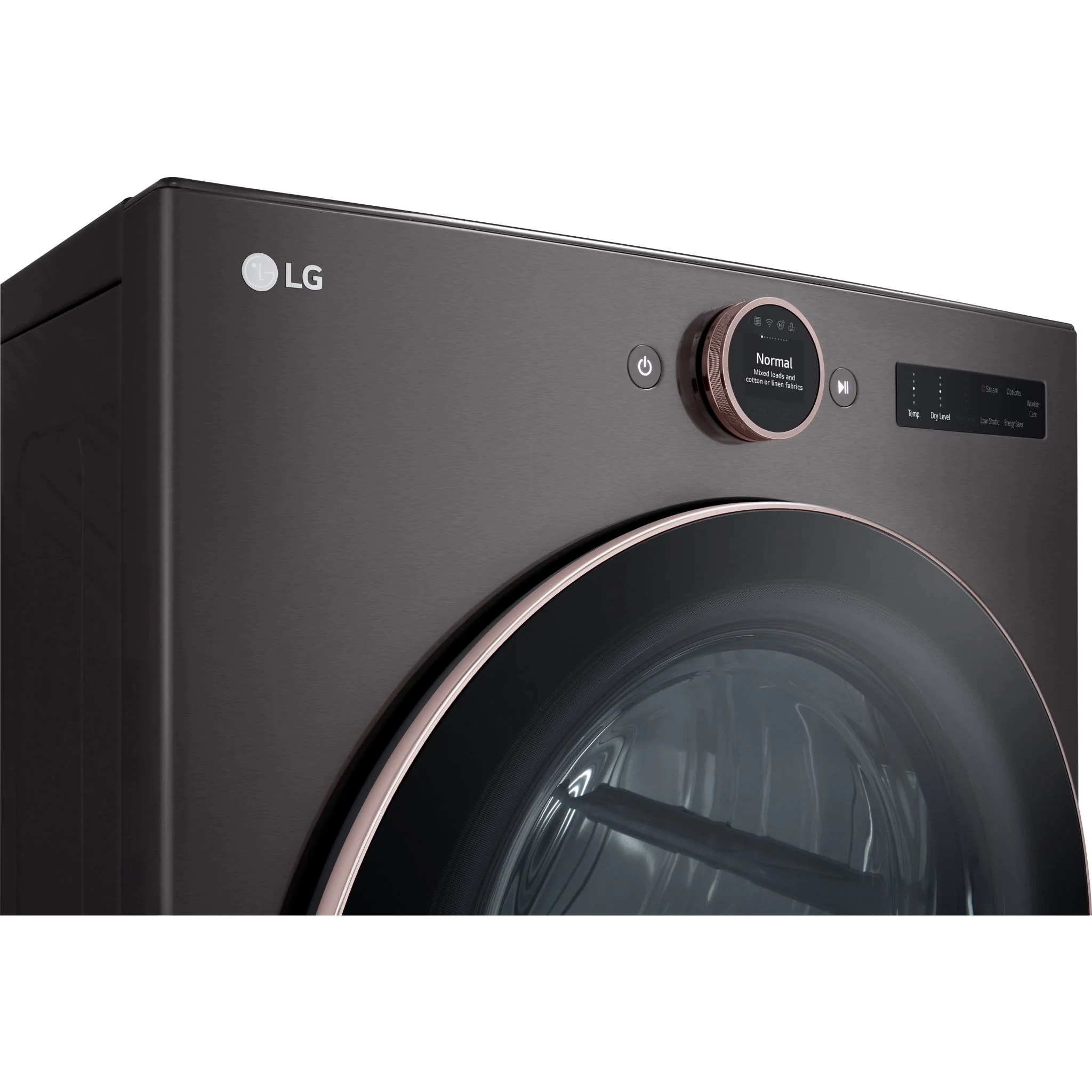 LG 7.4 cu. ft. Ultra Large Capacity Smart Front Load Electric ENERGY STAR® Dryer with Sensor Dry & Steam Technology - Black Steel (DLEX6500B) - Image 19