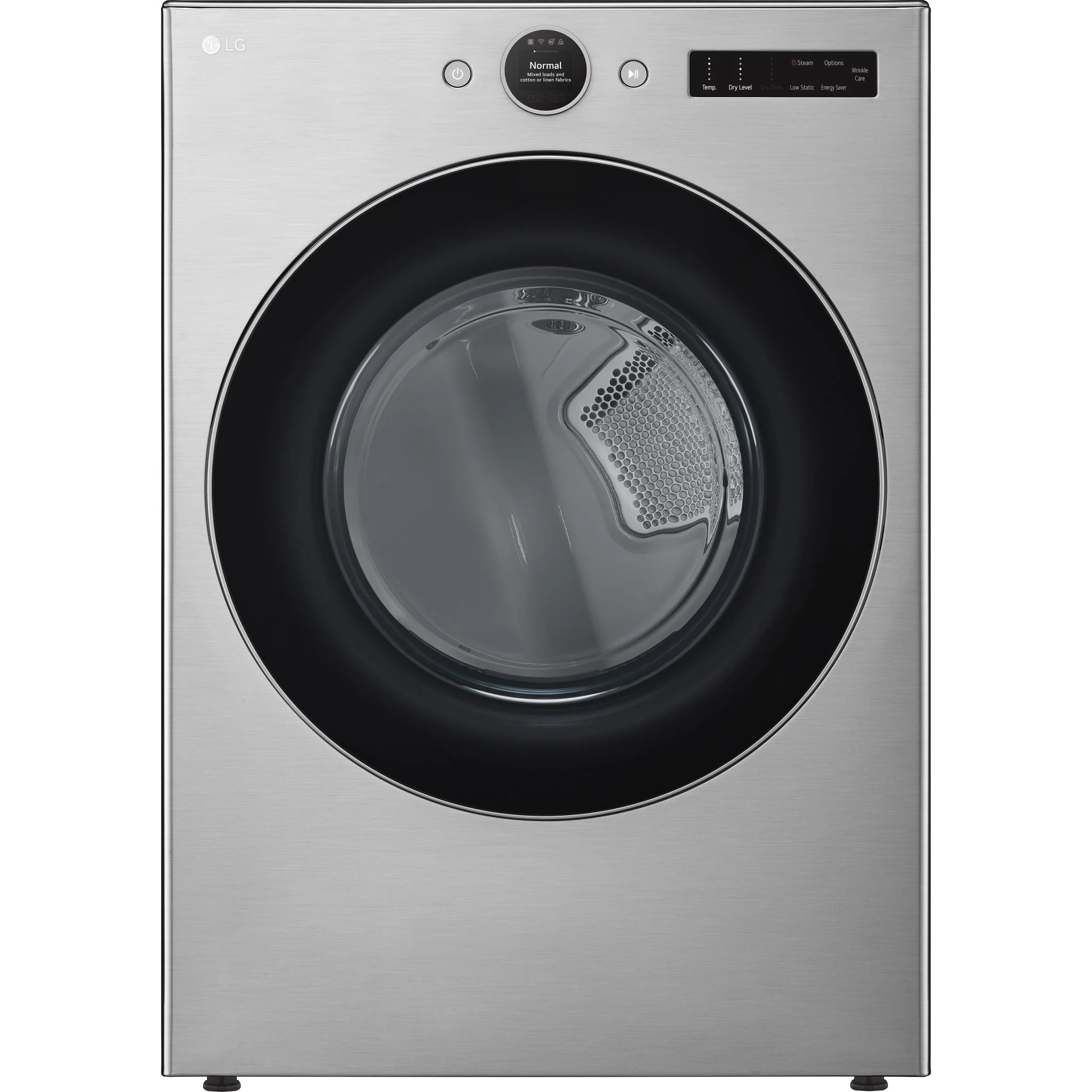 LG 7.4 cu. ft. Ultra Large Capacity Smart Front Load Electric ENERGY STAR® Dryer with Sensor Dry & Steam Technology - VCM (DLEX5500V)