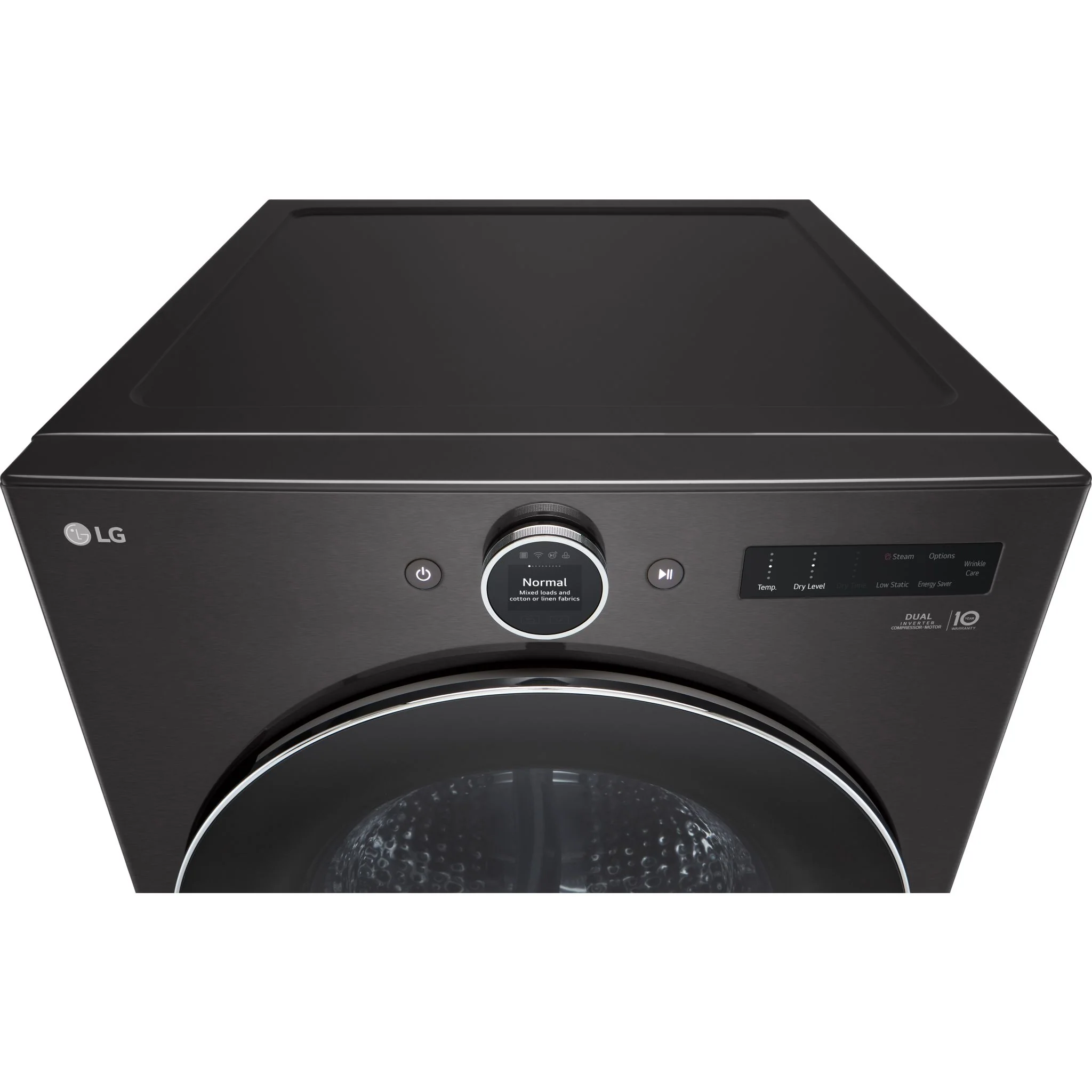 LG 7.8 cu.ft 6-Motion DirectDrive® Dryer with Heat Pump - Black Steel (DLHC6702B) - Image 6