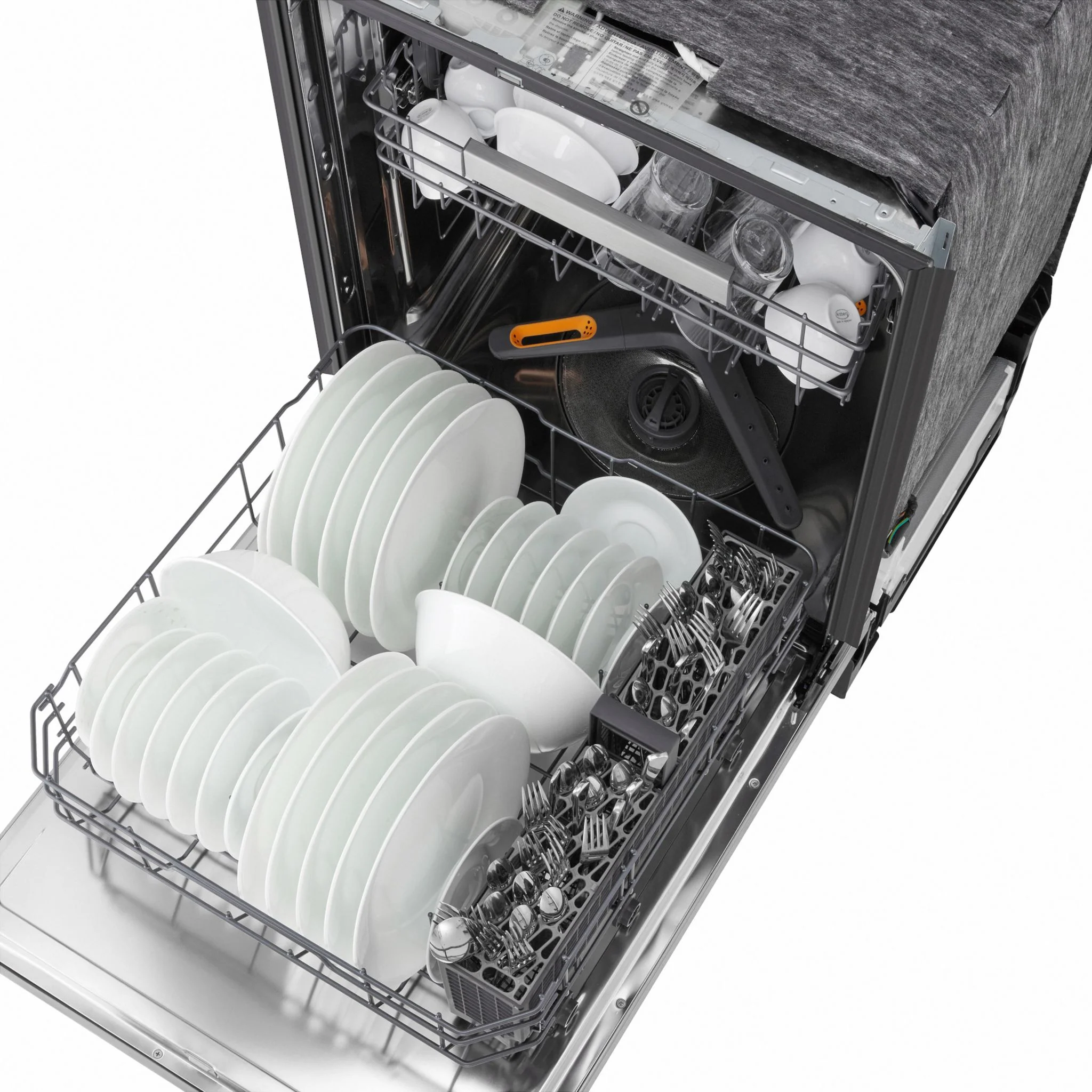 LG Flush depth, AOD, QuadWash® Pro, Adjustable 3rd Rack, Glide Rail(upper rack), ThinQ® Wi-Fi, 46dB - stainless steel(LDNPQ555S.ASSEECI) - Image 8
