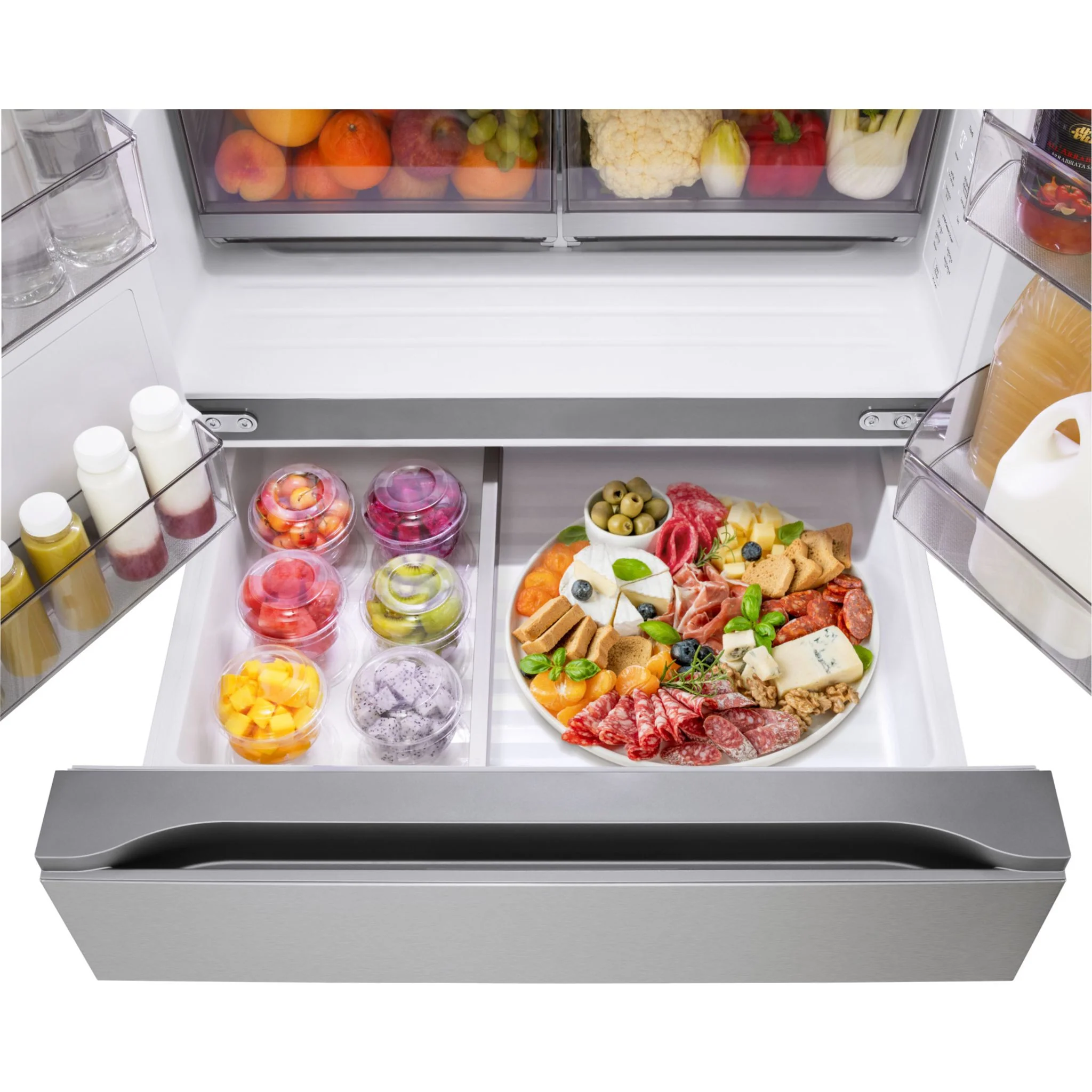 LG 36" 29 cu.ft. InstaView® Door-in-Door® with MyColor® Standard-Depth MAX® French Door - Stainless Steel (LF29S9775S) - Image 9