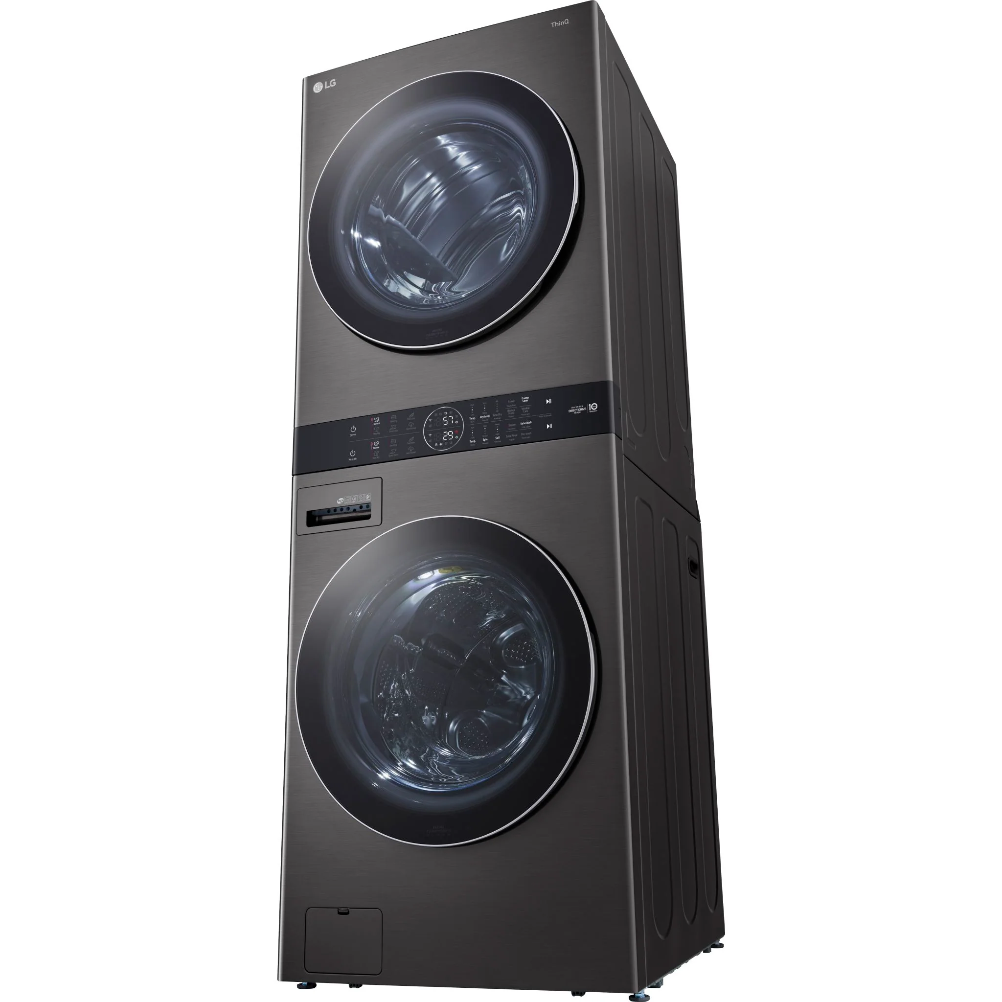 LG Single Unit Front Load LG WashTower® with Centre Control™ 5.2 cu. ft. Washer and 7.4 cu. ft. Gas - Black (WKGX201HBA) - Image 13