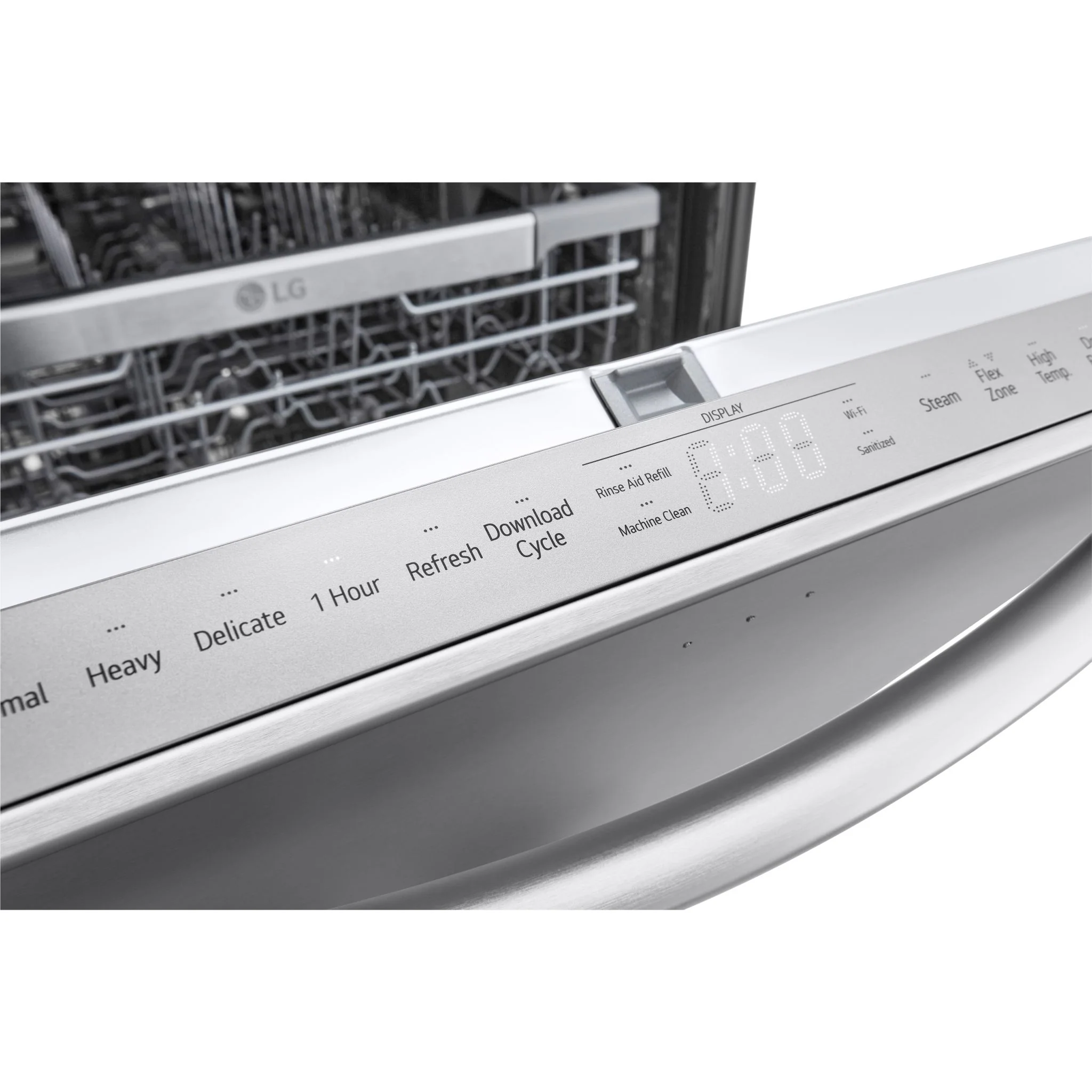 LG Smart Top Control Dishwasher with 1-Hour Wash & Dry, QuadWash Pro®, TrueSteam®, and Dynamic Heat Dry - Black Stainless (LDTH7972S) - Image 6