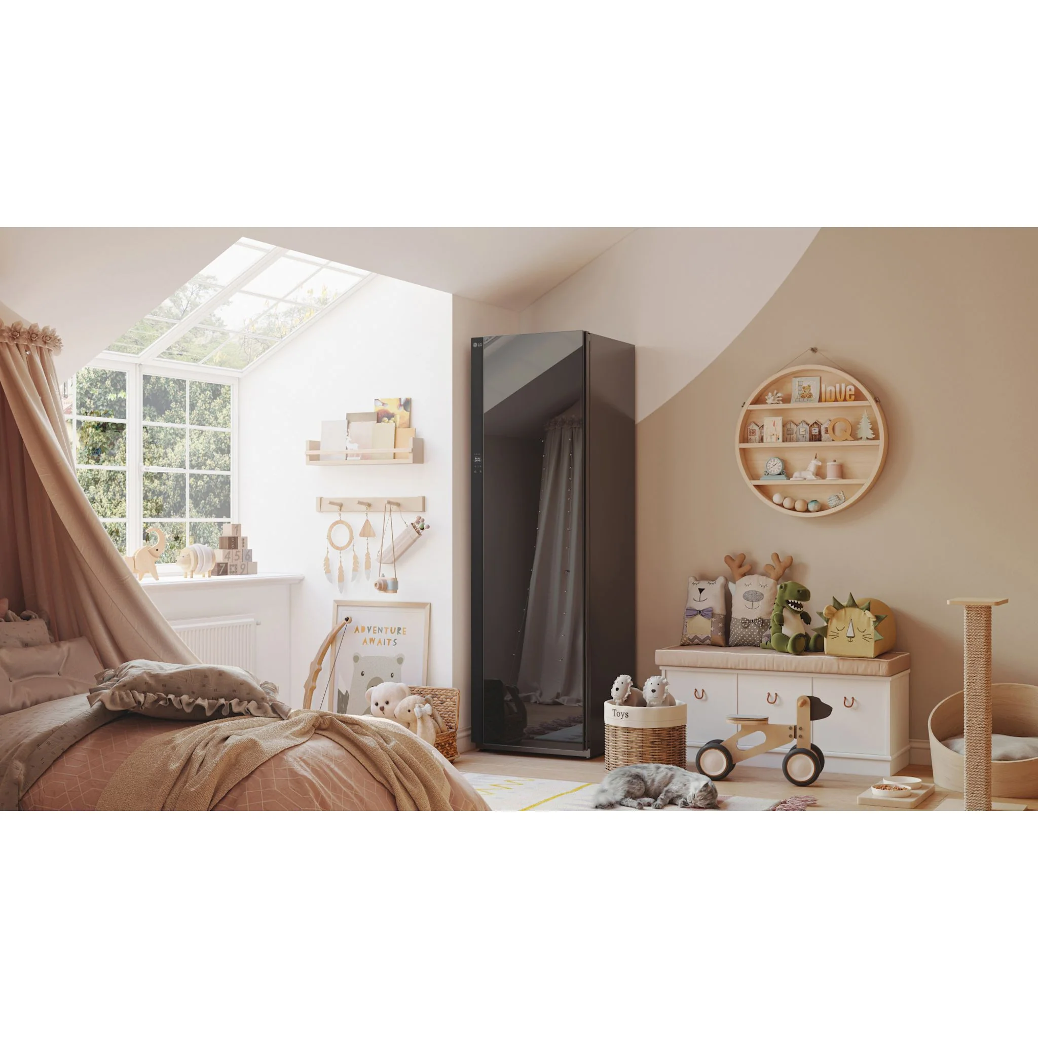 LG Styler® Smart Steam Closet with Dual TrueSteam® Technology and Built-In HandySteamer - Mirror (SC5GMR80H) - Image 13