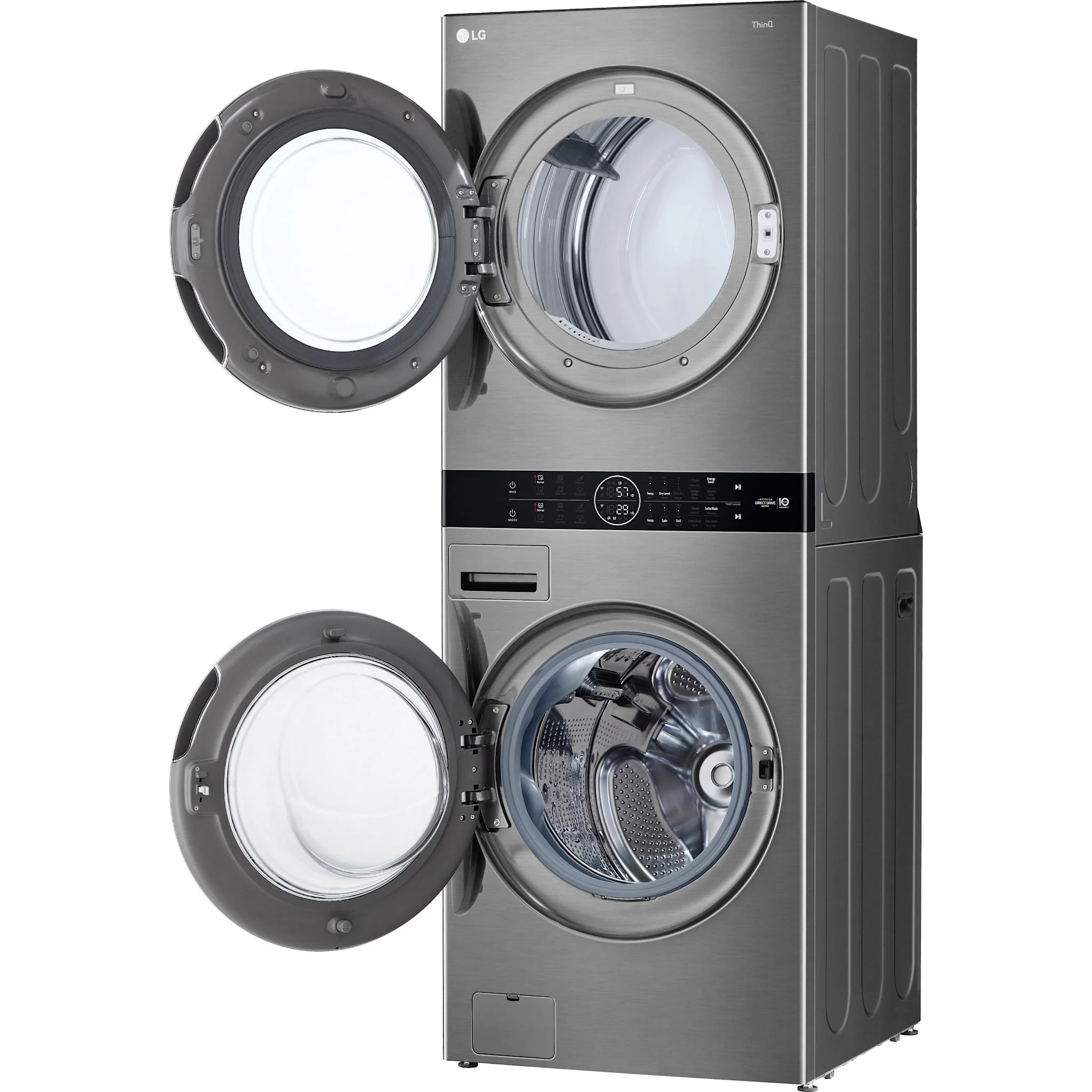 LG WashTower® with Centre Control™ 5.2 cu. ft. Washer and 7.4 cu. ft. Electric Dryer - Silver (WKEX200HVA.ASSEECI) - Image 5