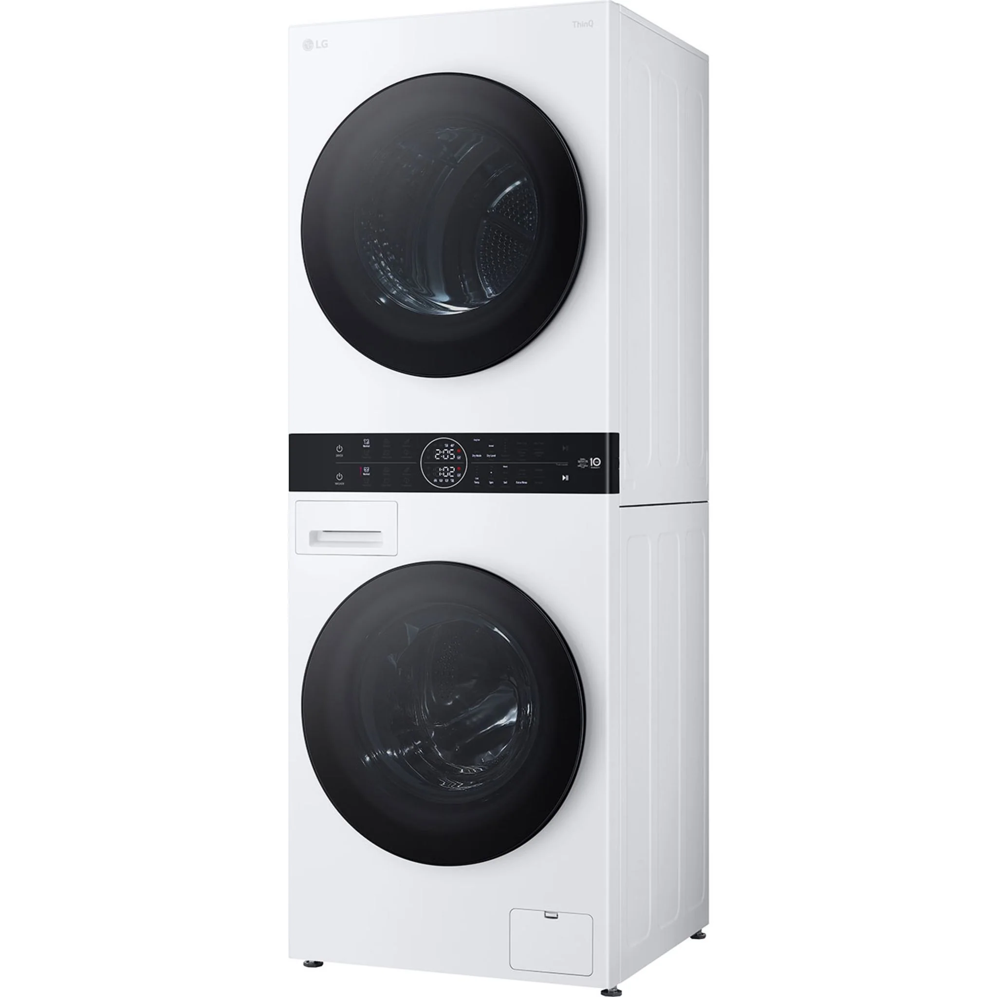LG WashTower® with Heat Pump Dryer, 3.1 cu.ft. Washer, 4.2 cu.ft. Dryer - White (WKHC152HWA) - Image 4