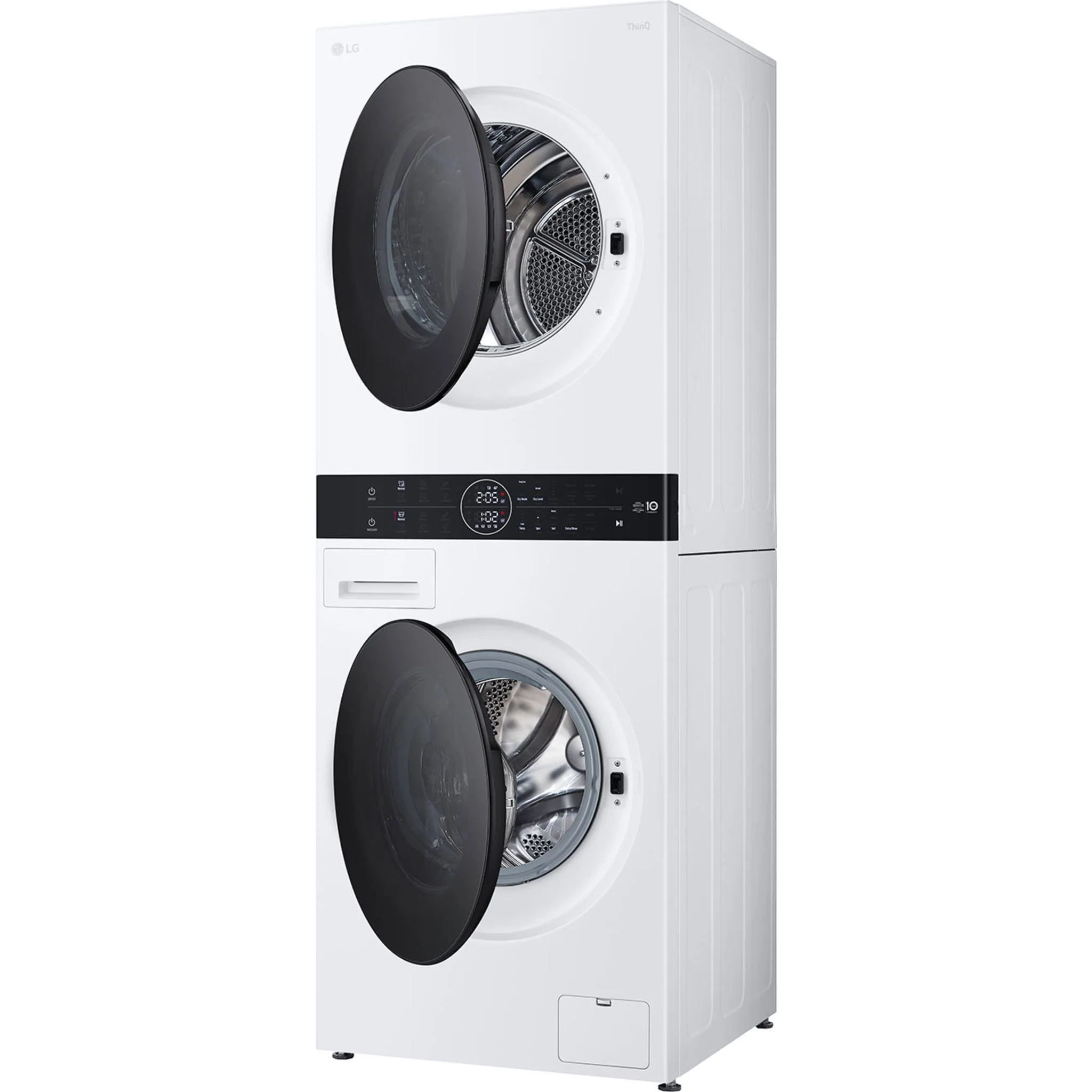 LG WashTower® with Heat Pump Dryer, 3.1 cu.ft. Washer, 4.2 cu.ft. Dryer - White (WKHC152HWA) - Image 8