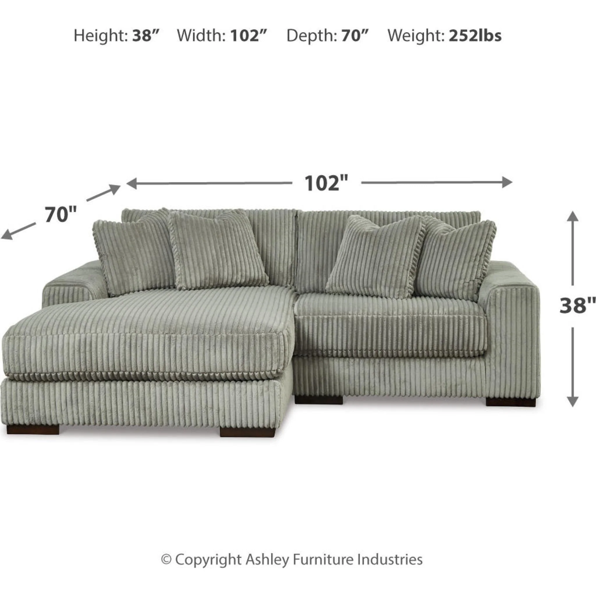 Lindyn 2 Piece Sectional with Chaise - Image 32