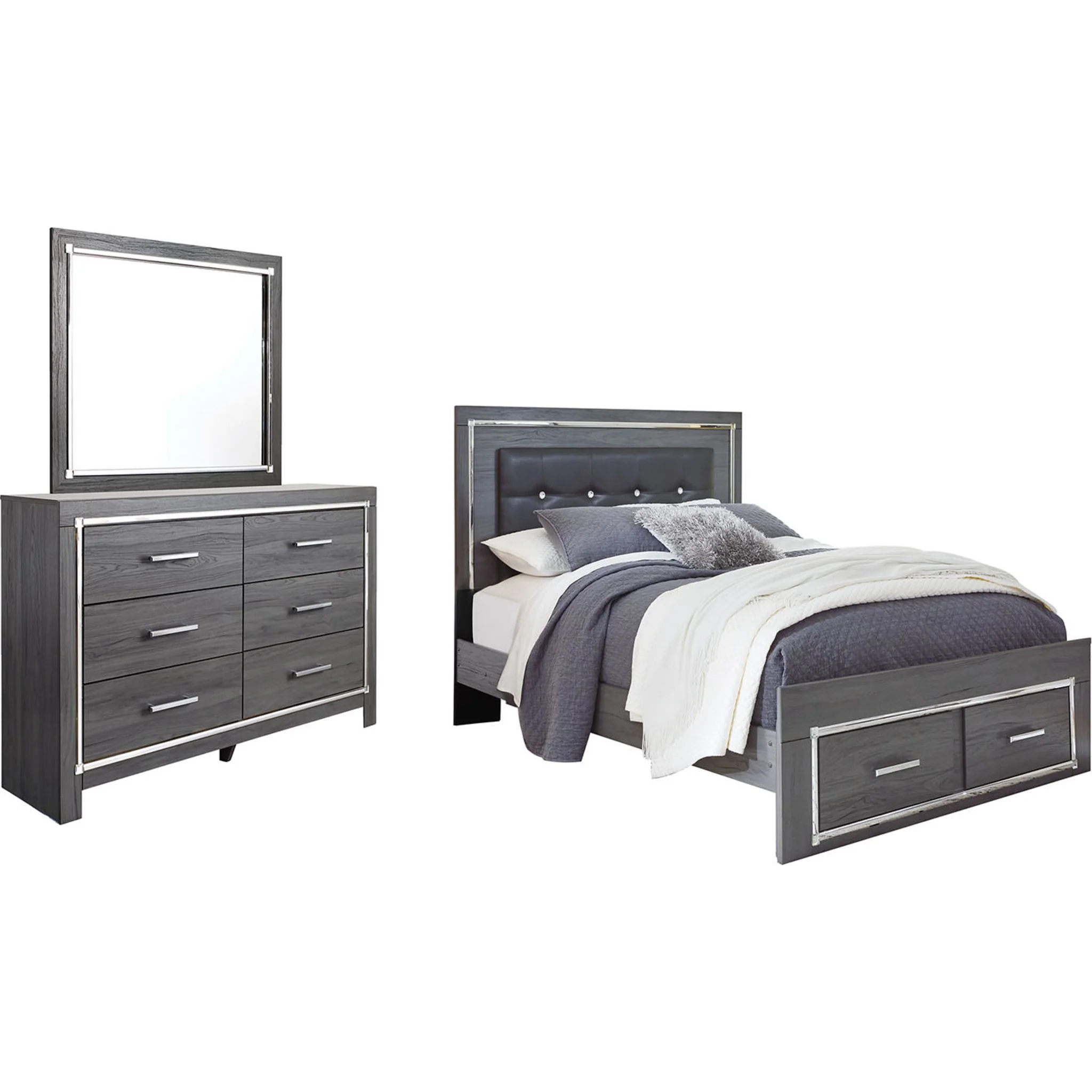 Lodanna 5 Piece Storage Platform Bedroom