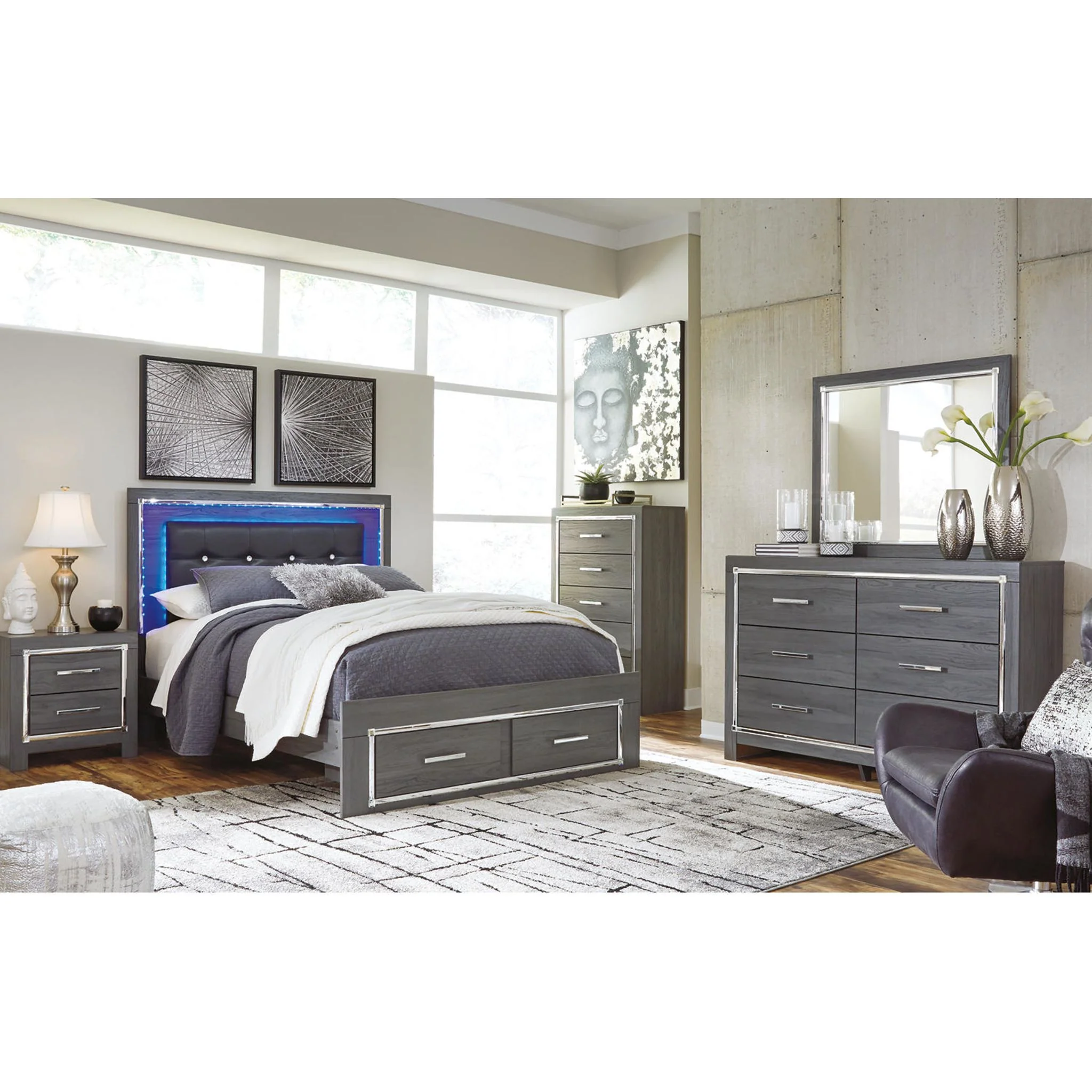 Lodanna Storage Platform Bed - Image 12