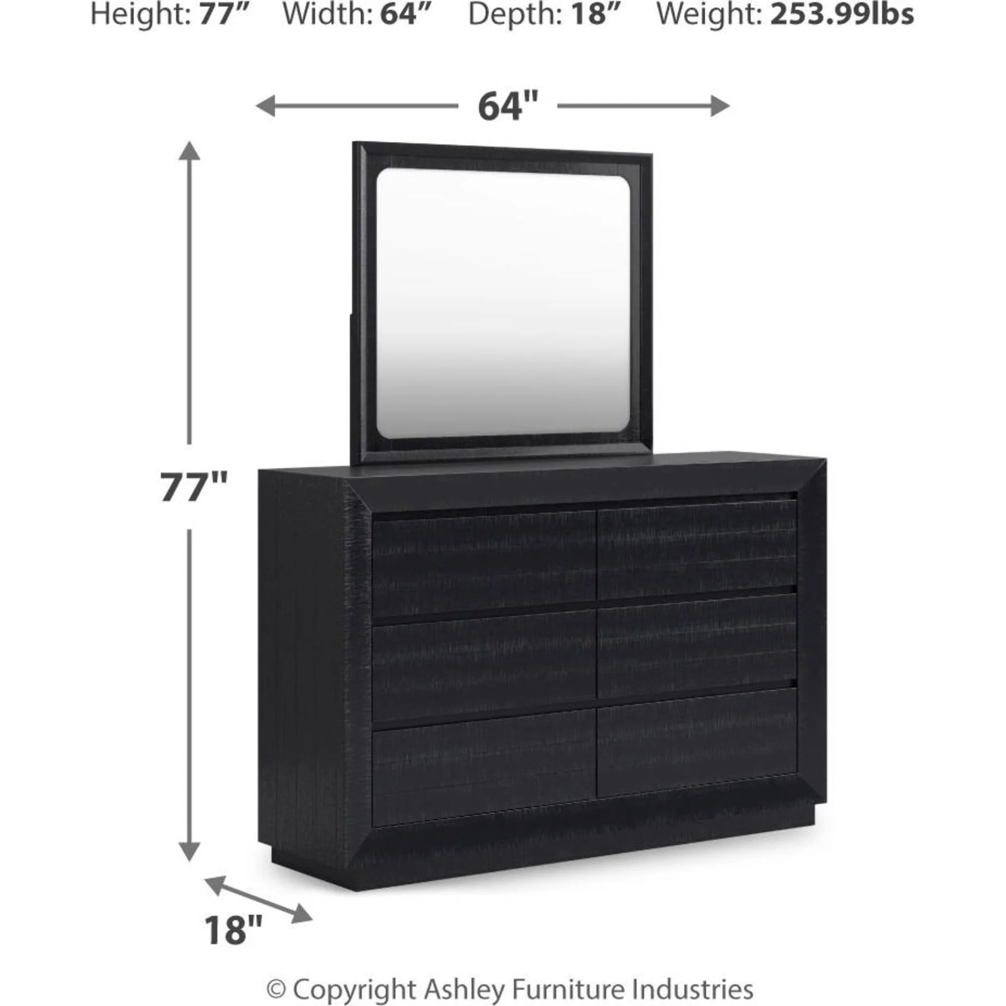 Londer-Exclusive Dresser and Mirror - Image 5