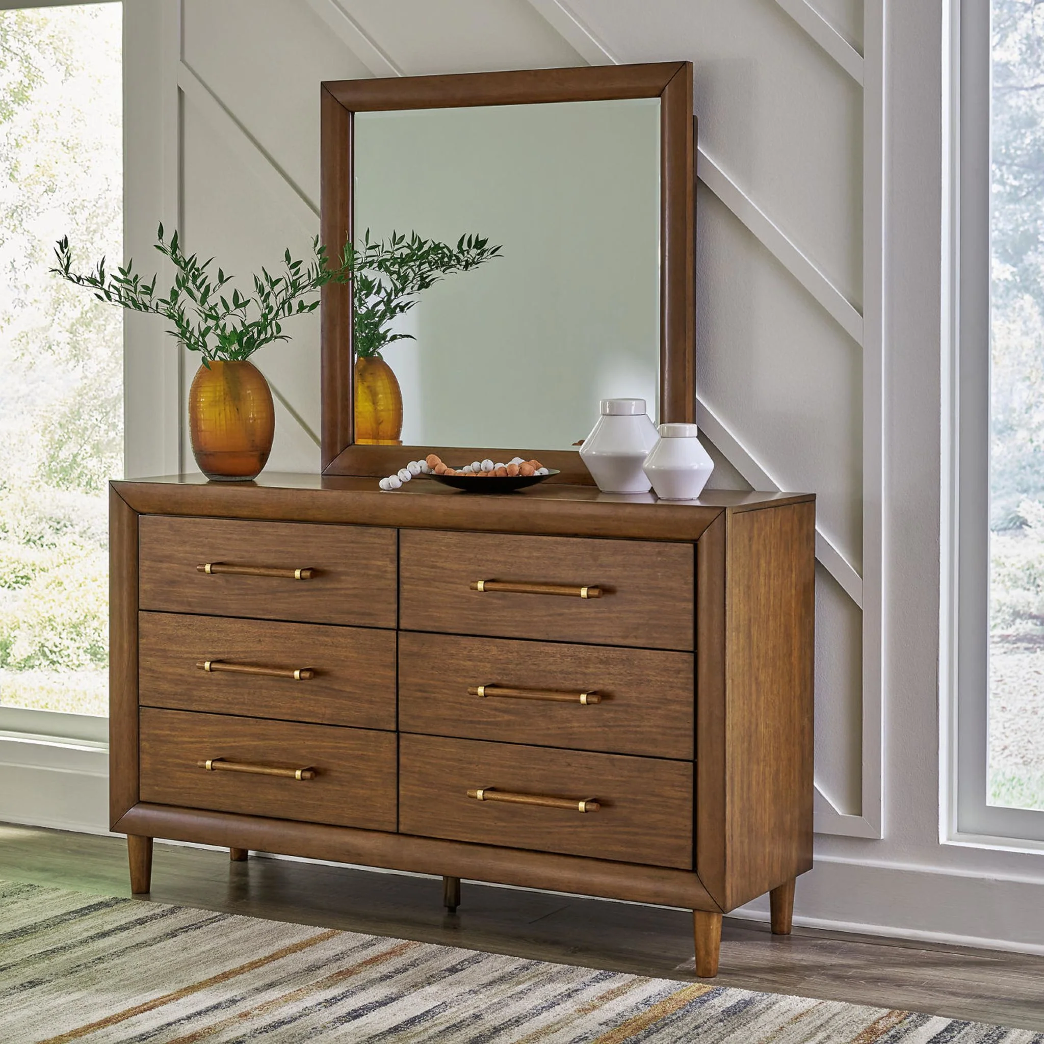 Lyncott 5 Piece Upholstered Bedroom - Image 53