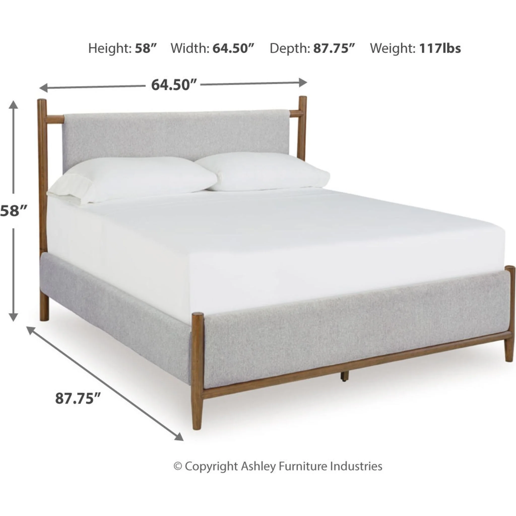 Lyncott Upholstered Bed - Image 12