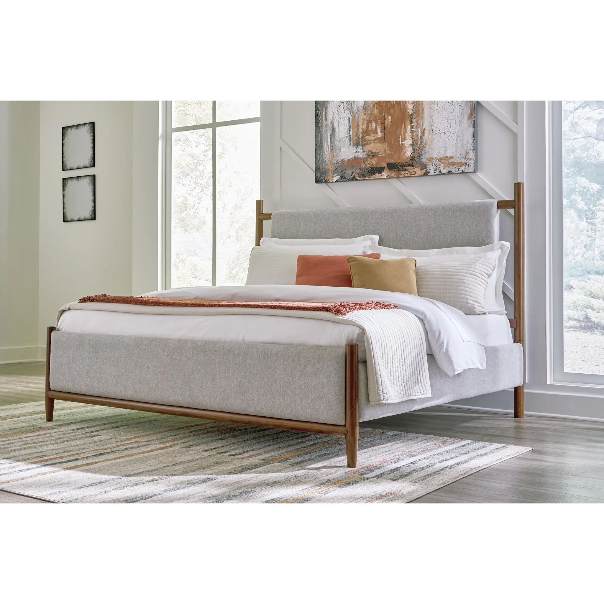 Lyncott Upholstered Bed - Image 79