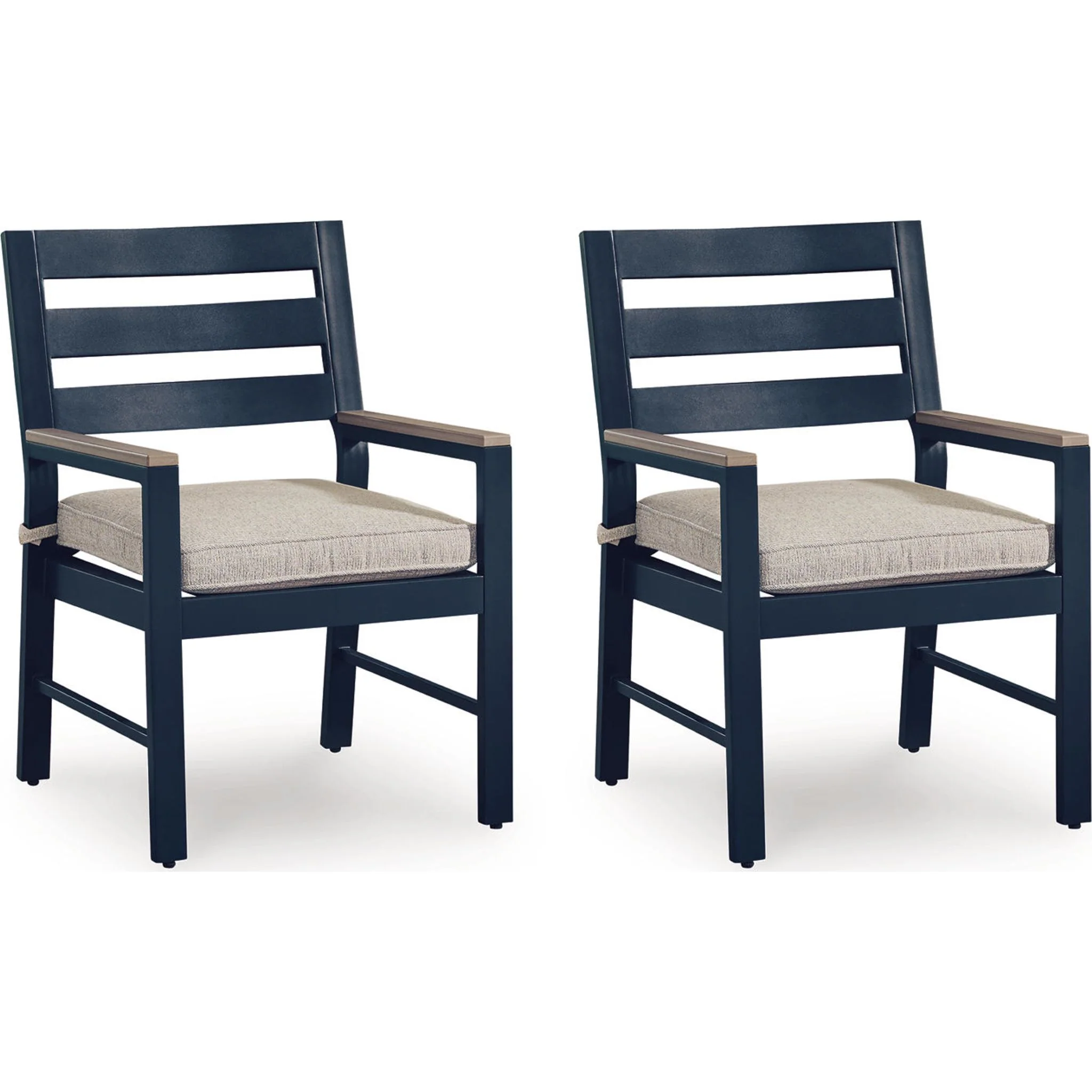 Mabry Shores Outdoor Arm Chair with Cushion (Set of 2)