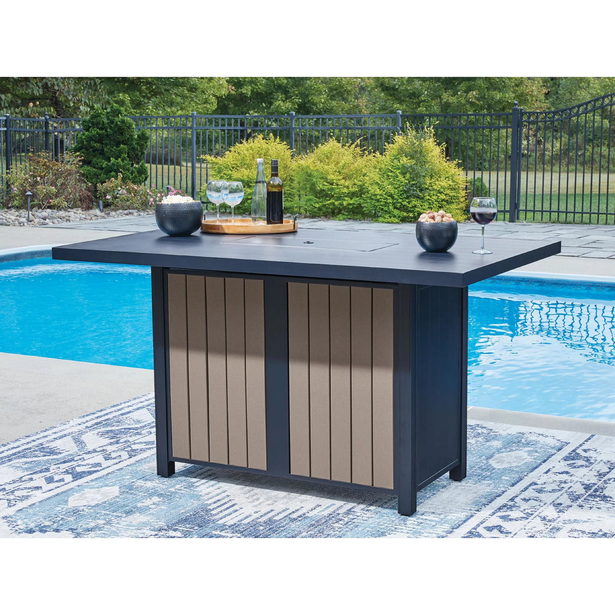 Mabry Shores Outdoor Rectangle Bar Table - Image 5