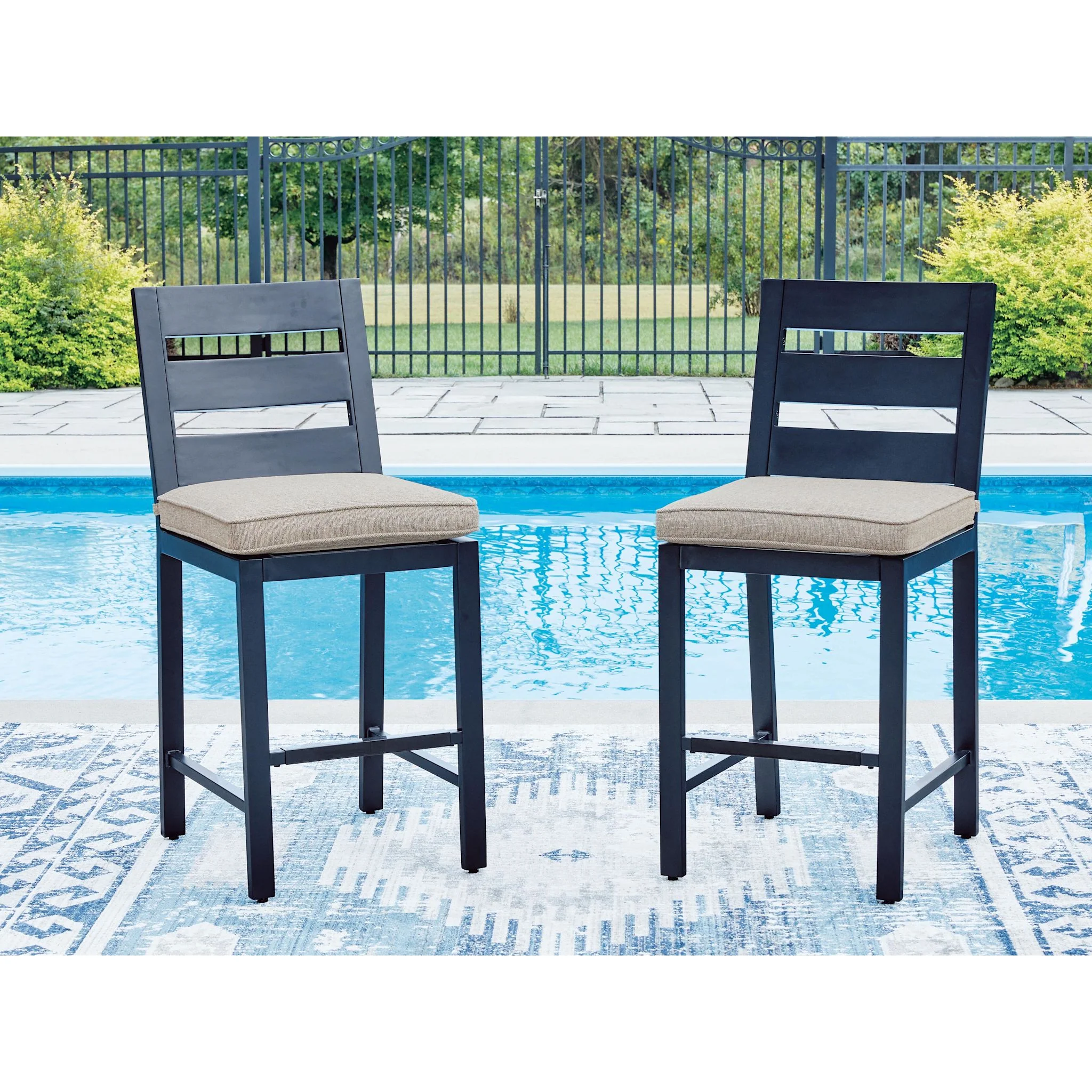 Mabry Shores Outdoor Barstool with Cushion (set of 2) - Image 22