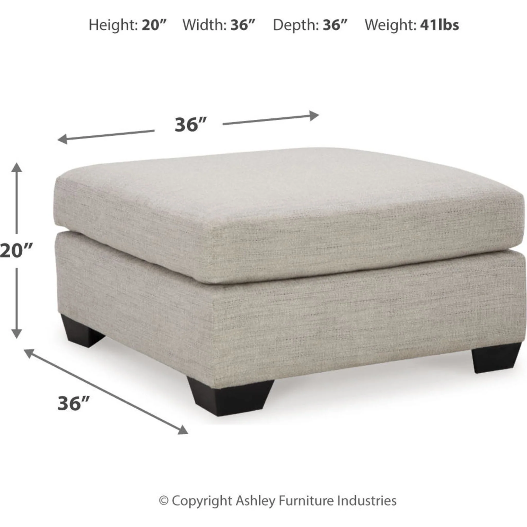 Mahoney Oversized Accent Ottoman - Image 8