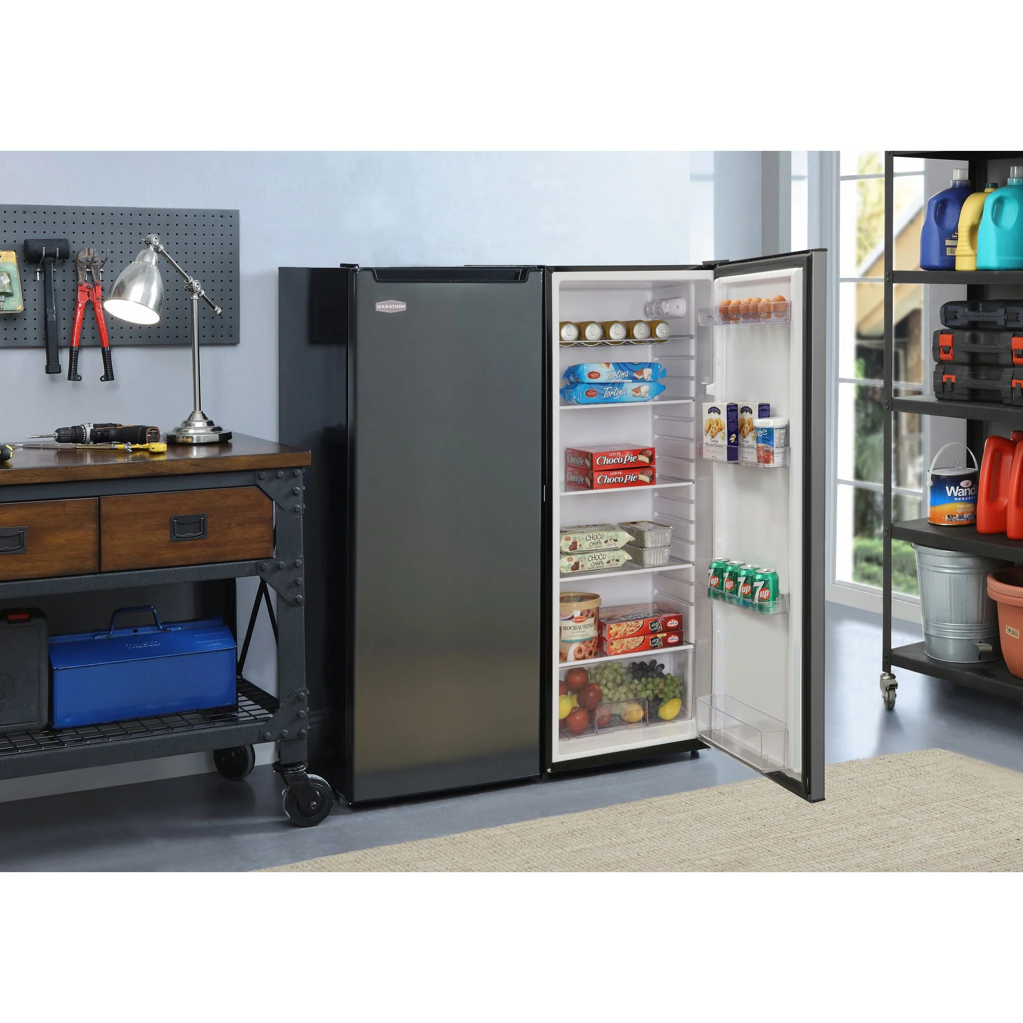 Marathon All Fridge (MAR86BLS-2) - Black Steel - Image 6