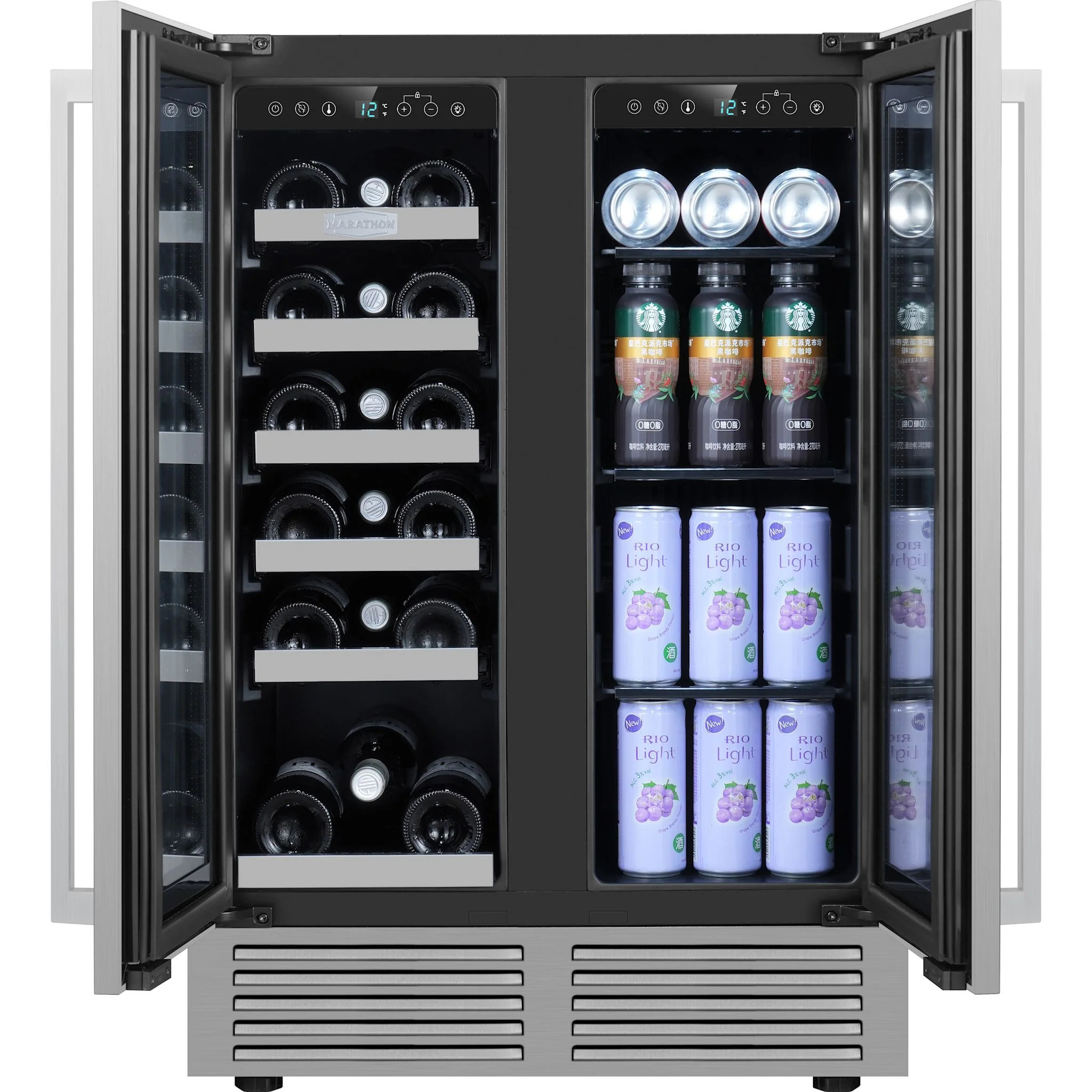 Marathon Beverage Cooler (MBWC56-FDSS-1) - Stainless Steel - Image 8