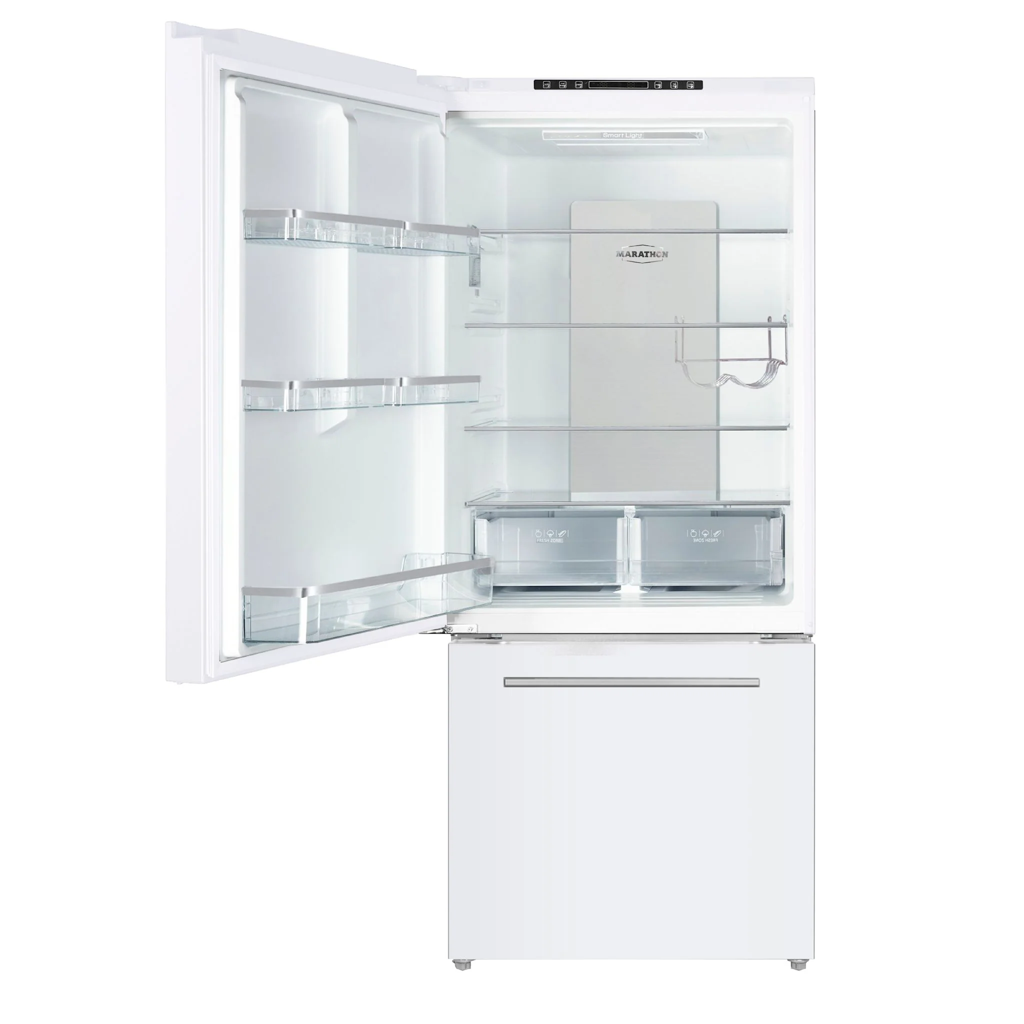 Marathon Bottom Mount Fridge (MFF179WBM-LH) - White - Image 2
