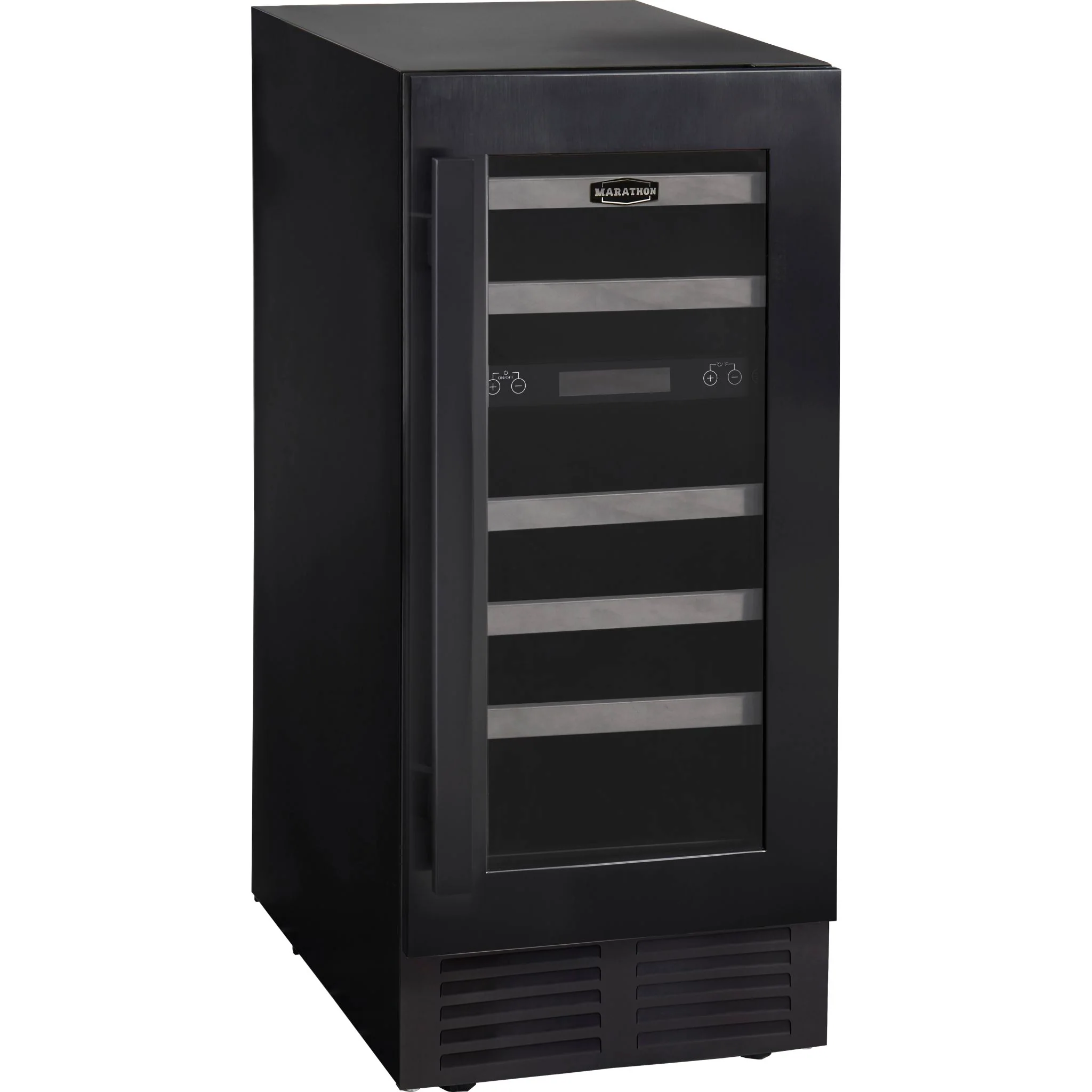 Marathon Wine Cooler (MWC28-DBLS-1) - Black Steel - Image 2