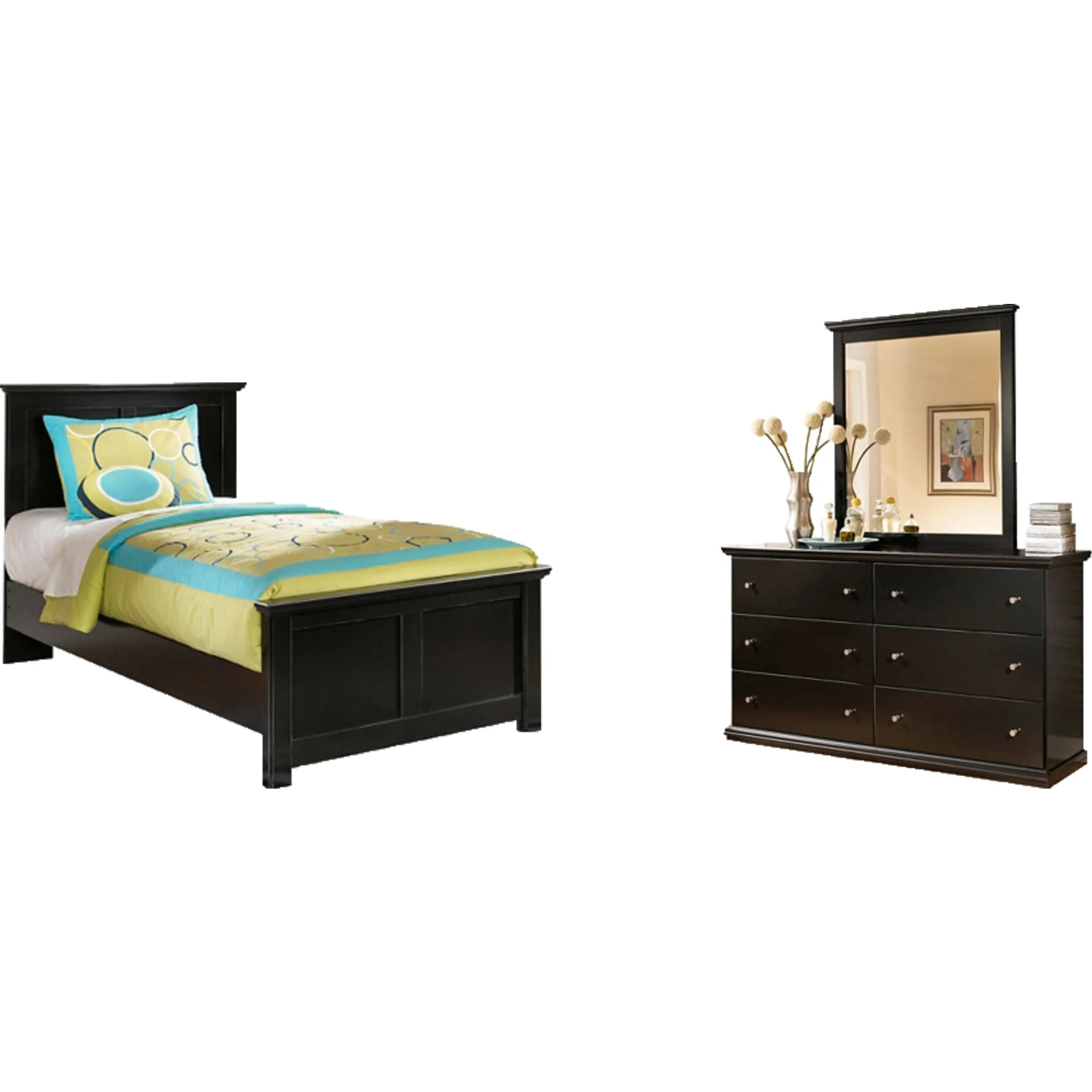 Maribel 5 Piece Twin Panel Bedroom