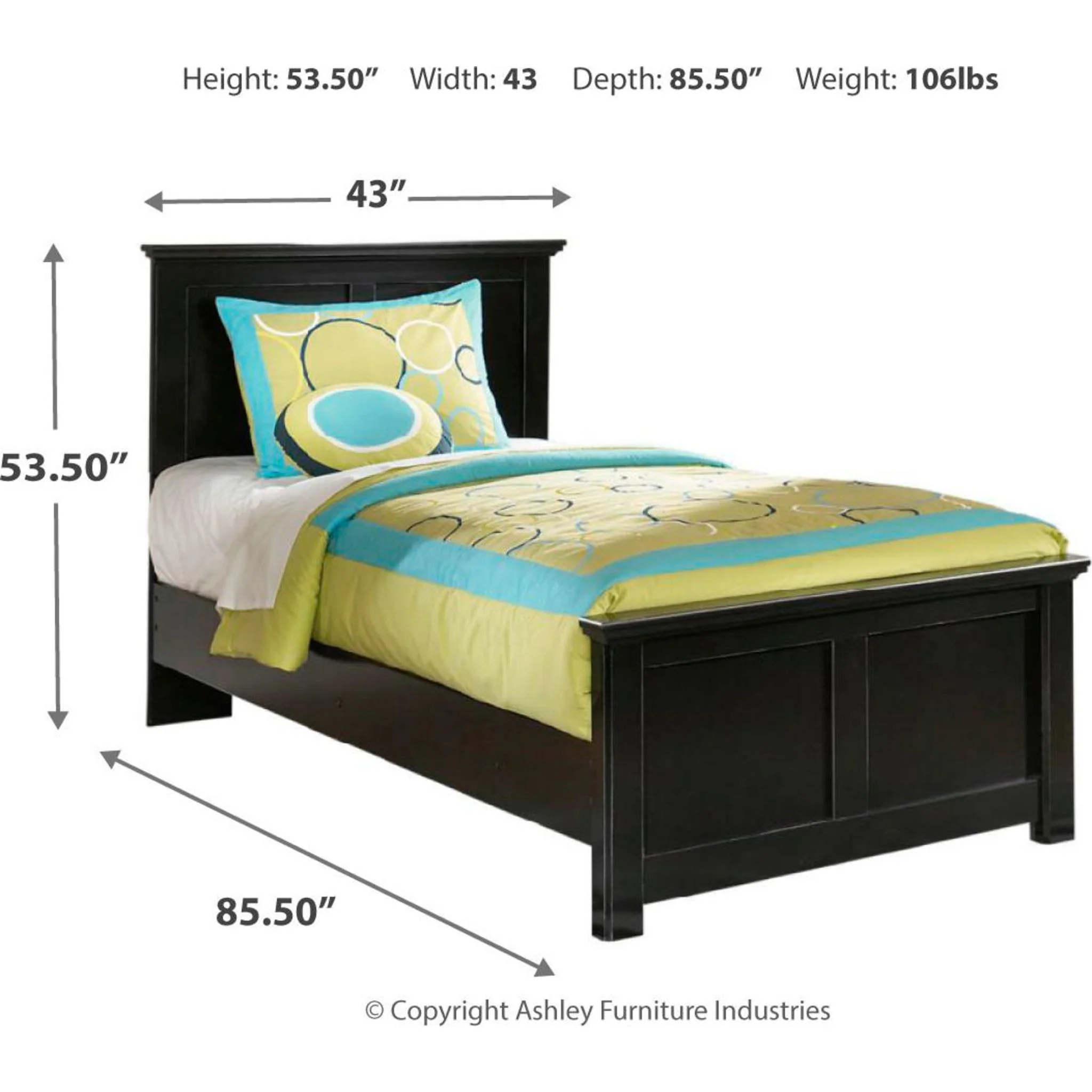 Maribel Twin Panel Bed - Image 9