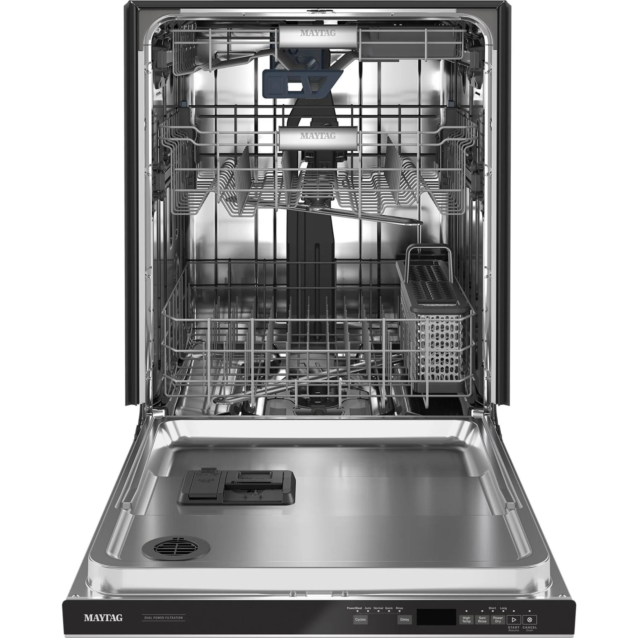 Maytag Top control dishwasher with Third Level Rack and Dual Power Filtration - Stainless Steel (MDB9959SKZ) - Image 12