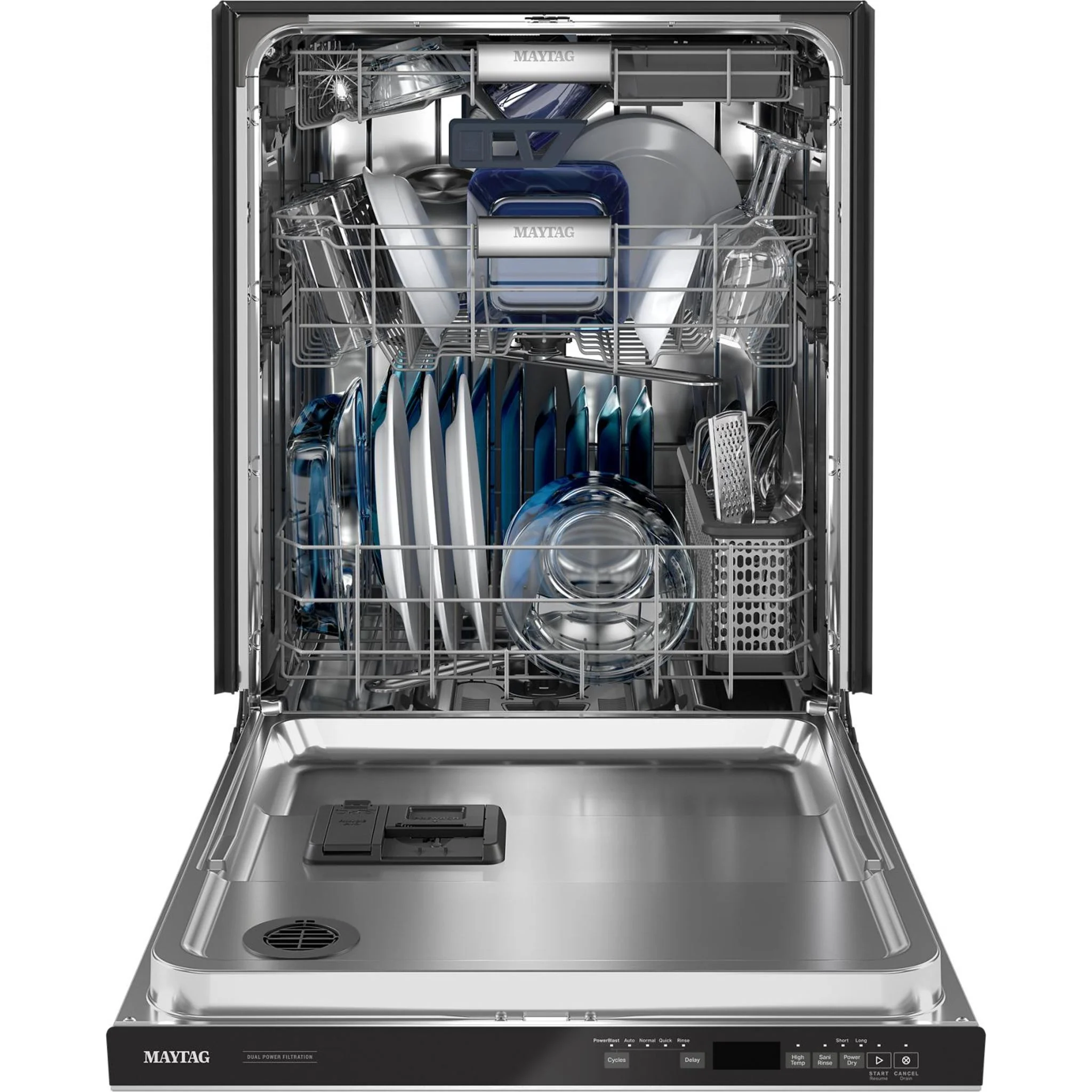 Maytag Top control dishwasher with Third Level Rack and Dual Power Filtration - Stainless Steel (MDB9959SKZ) - Image 58