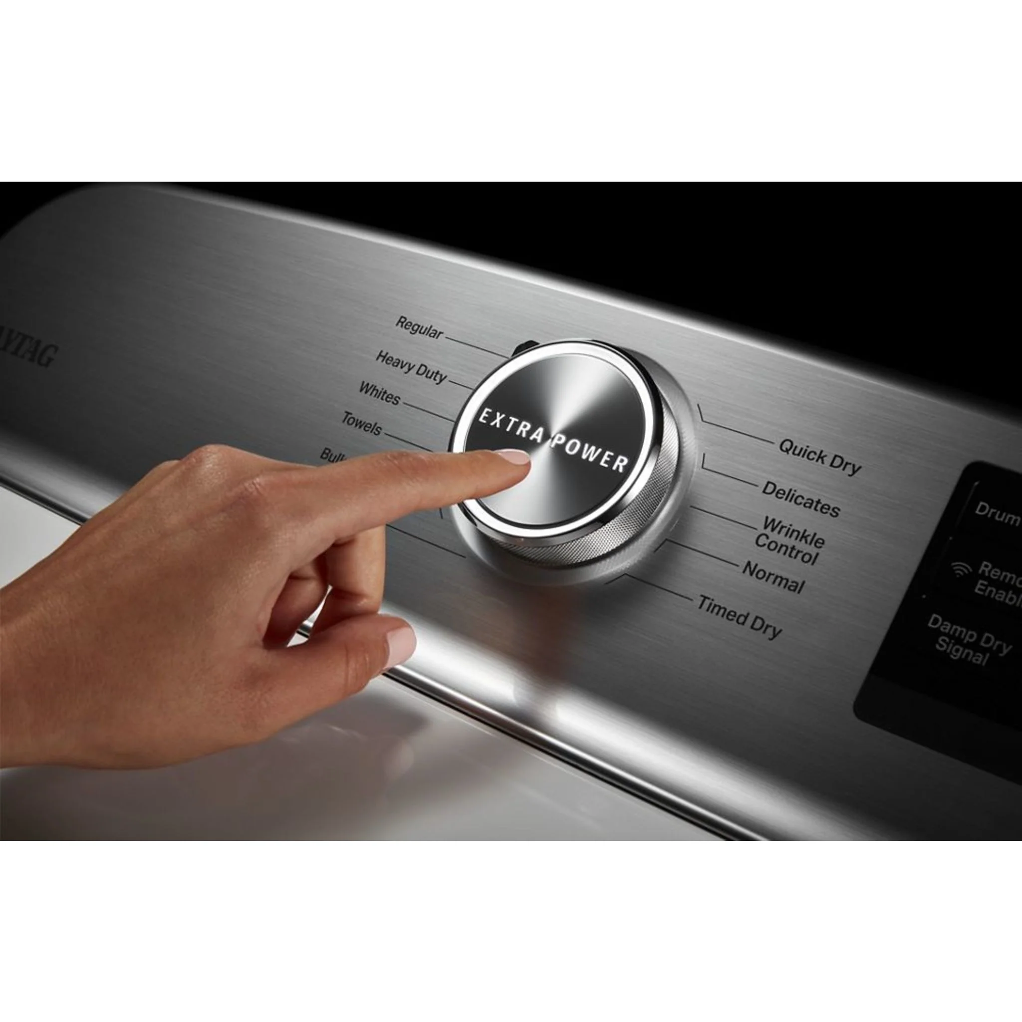 Maytag Smart Top Load Electric Dryer with Extra Power Button - 7.4 cu.ft. - White (YMED6230HW) - Image 28