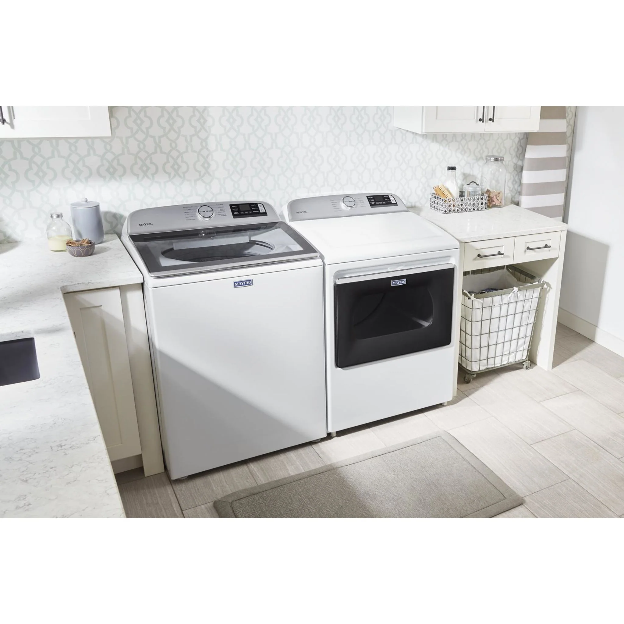 Maytag Smart Top Load Electric Dryer with Extra Power Button - 7.4 cu.ft. - White (YMED6230HW) - Image 32