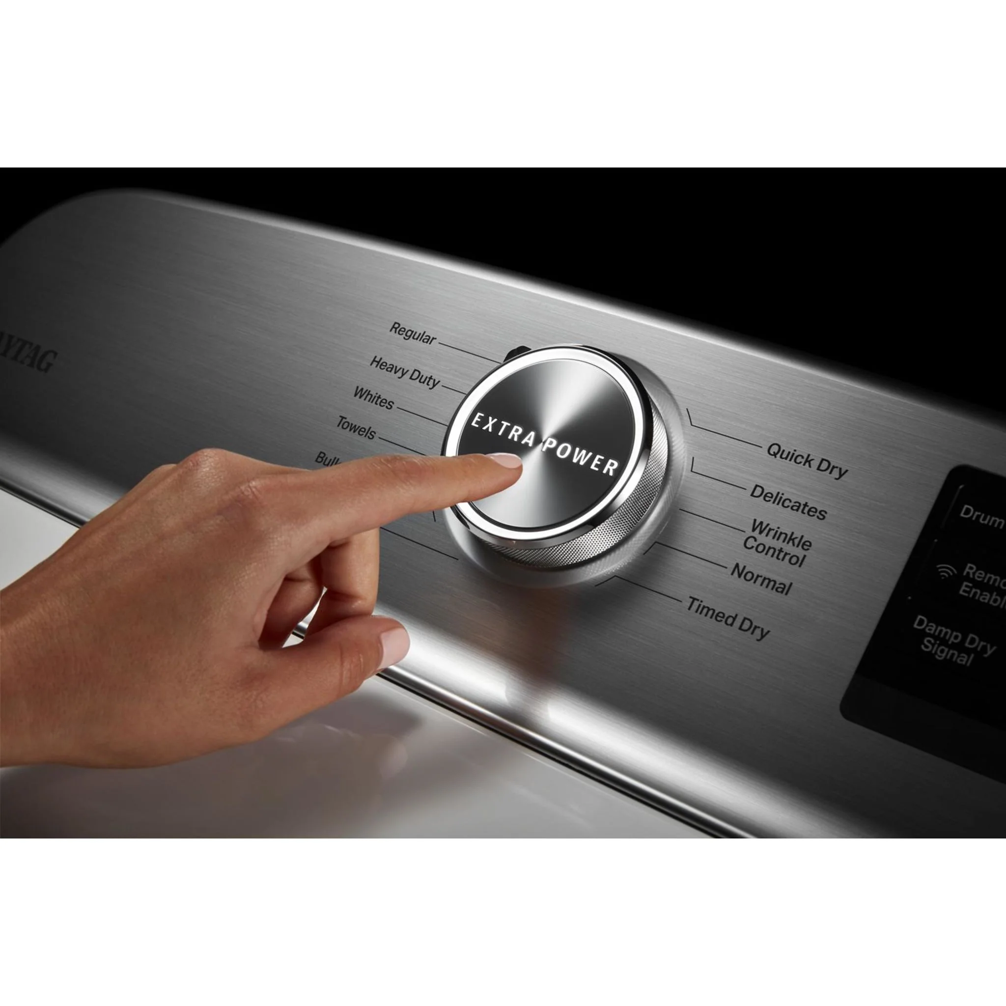 Maytag Smart Top Load Electric Dryer with Extra Power Button - 7.4 cu.ft. - White (YMED6230HW) - Image 8