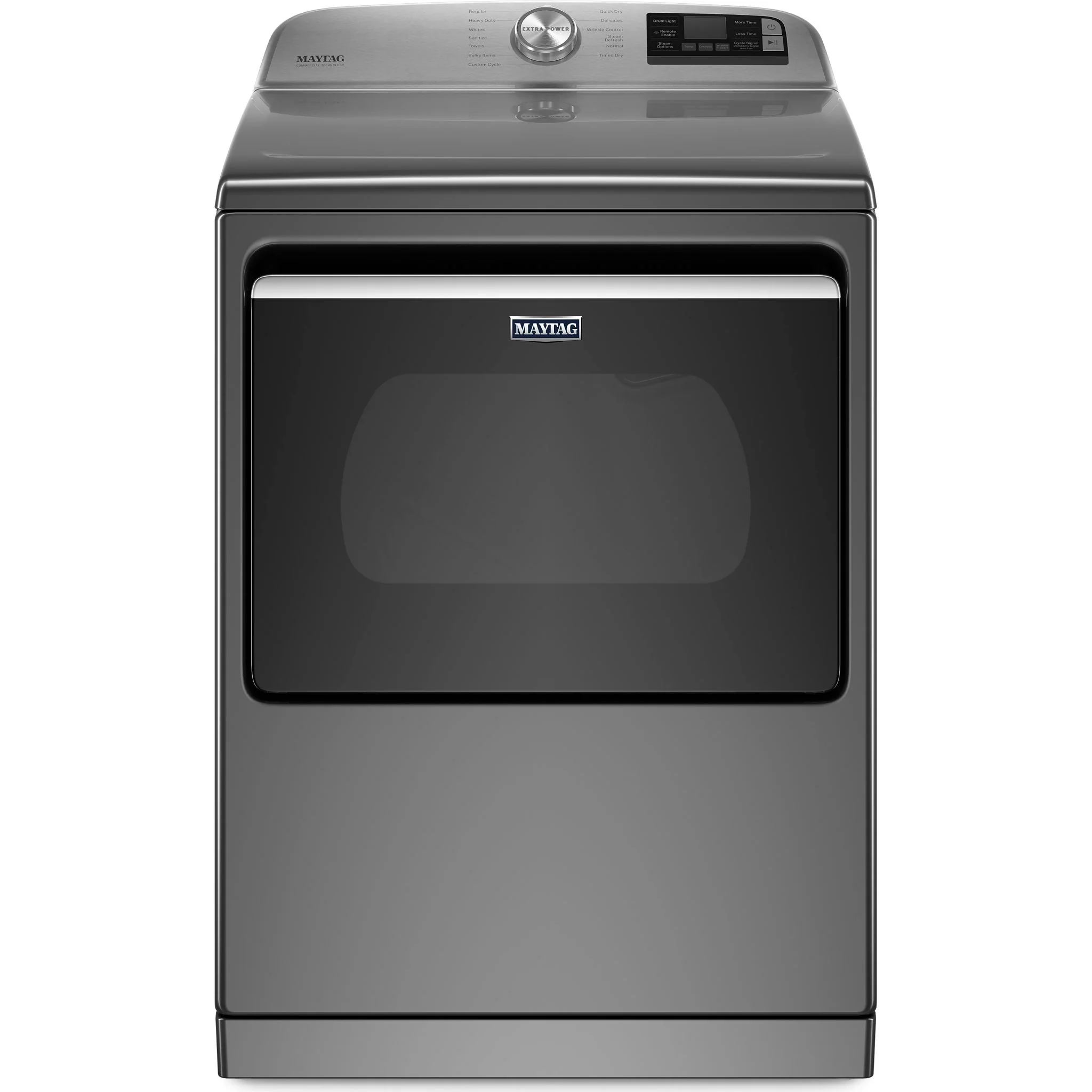Maytag Smart Top Load Electric Dryer with Extra Power Button - 7.4 cu.ft. - Metallic Slate (YMED7230HC)