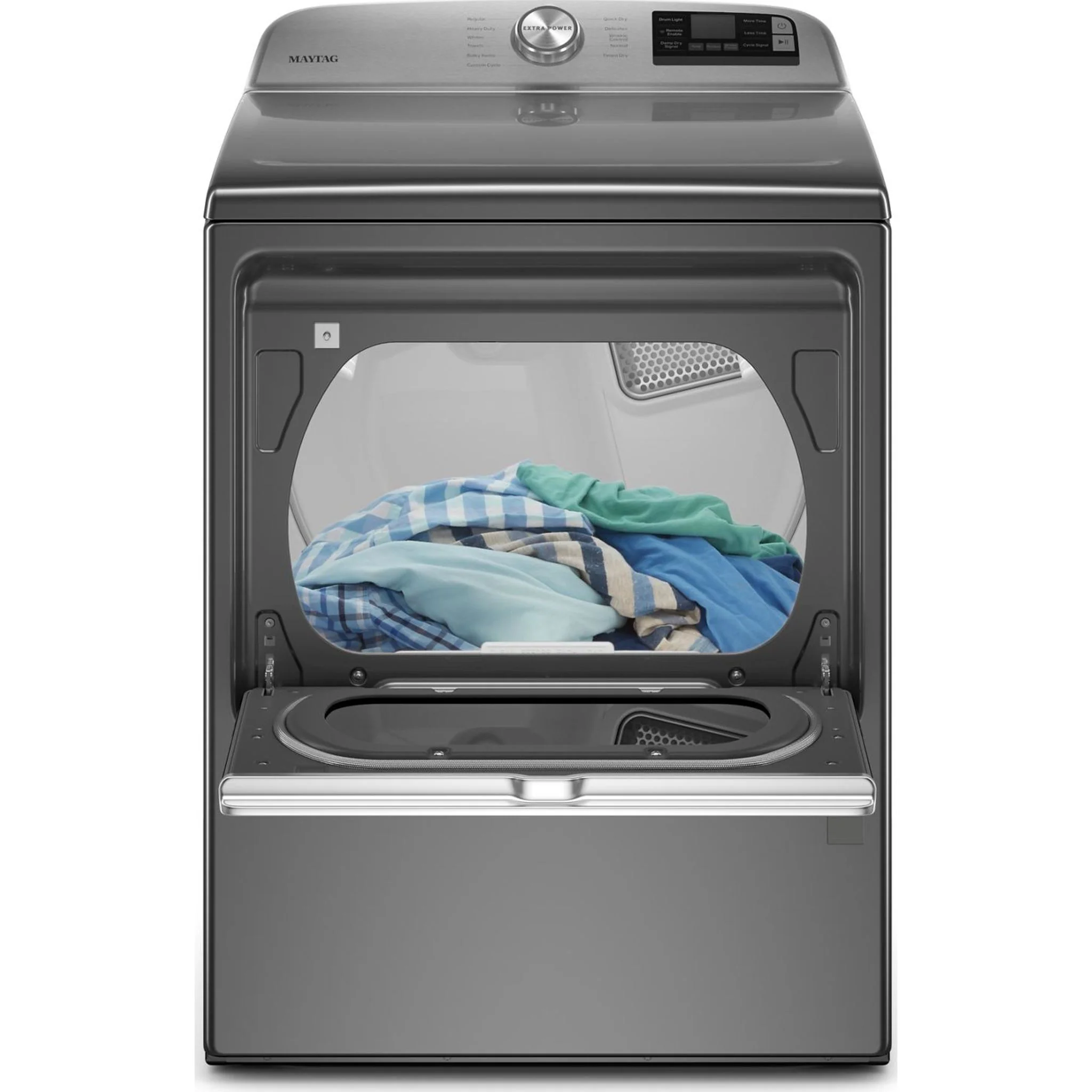 Maytag Smart Top Load Gas Dryer with Extra Power Button - 7.4 cu.ft. - Metallic Slate (MGD6230HC) - Image 13