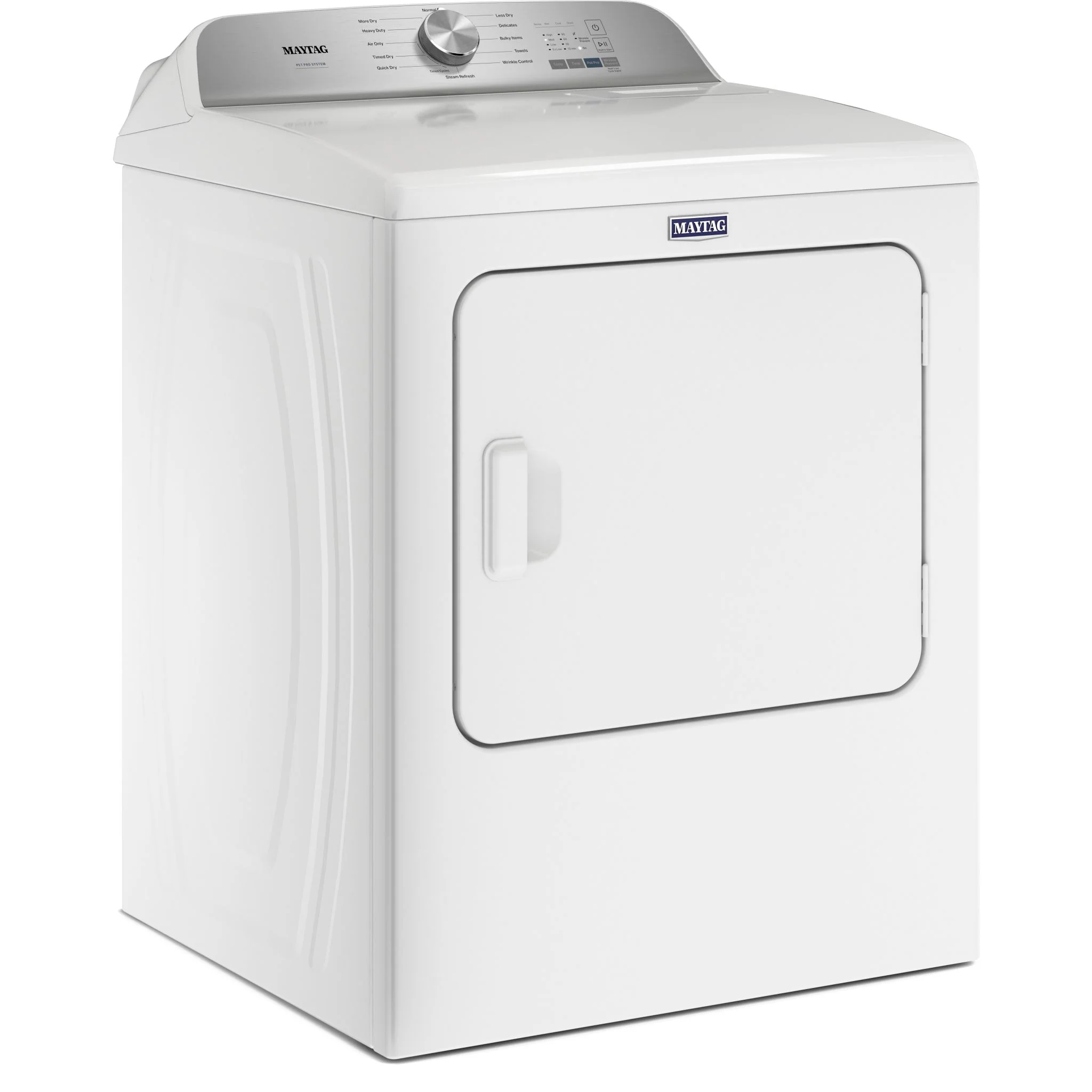 Maytag Pet Pro Top Load Gas Dryer - 7.0 cu.ft. - White (MGD6500MW) - Image 3