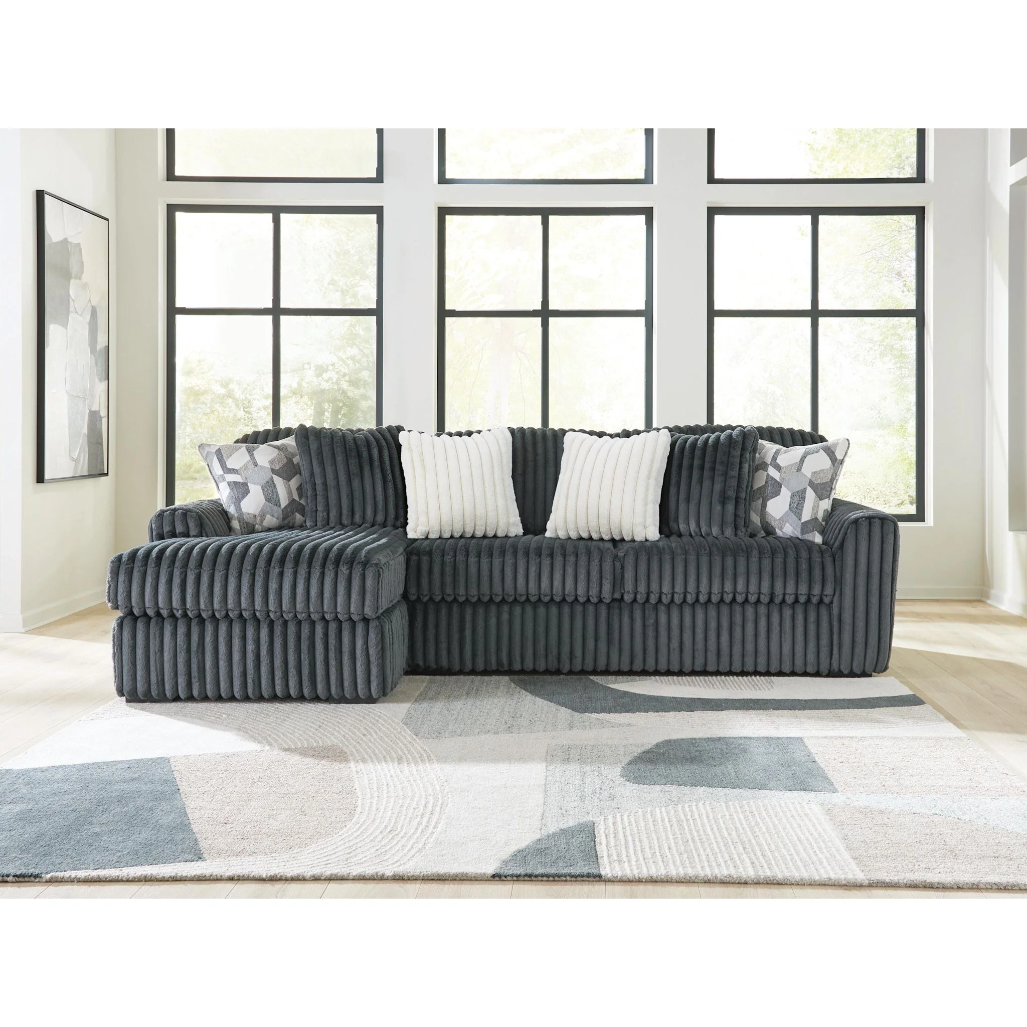 Midnight-Madness 2 Piece Sectional with Chaise - Image 101