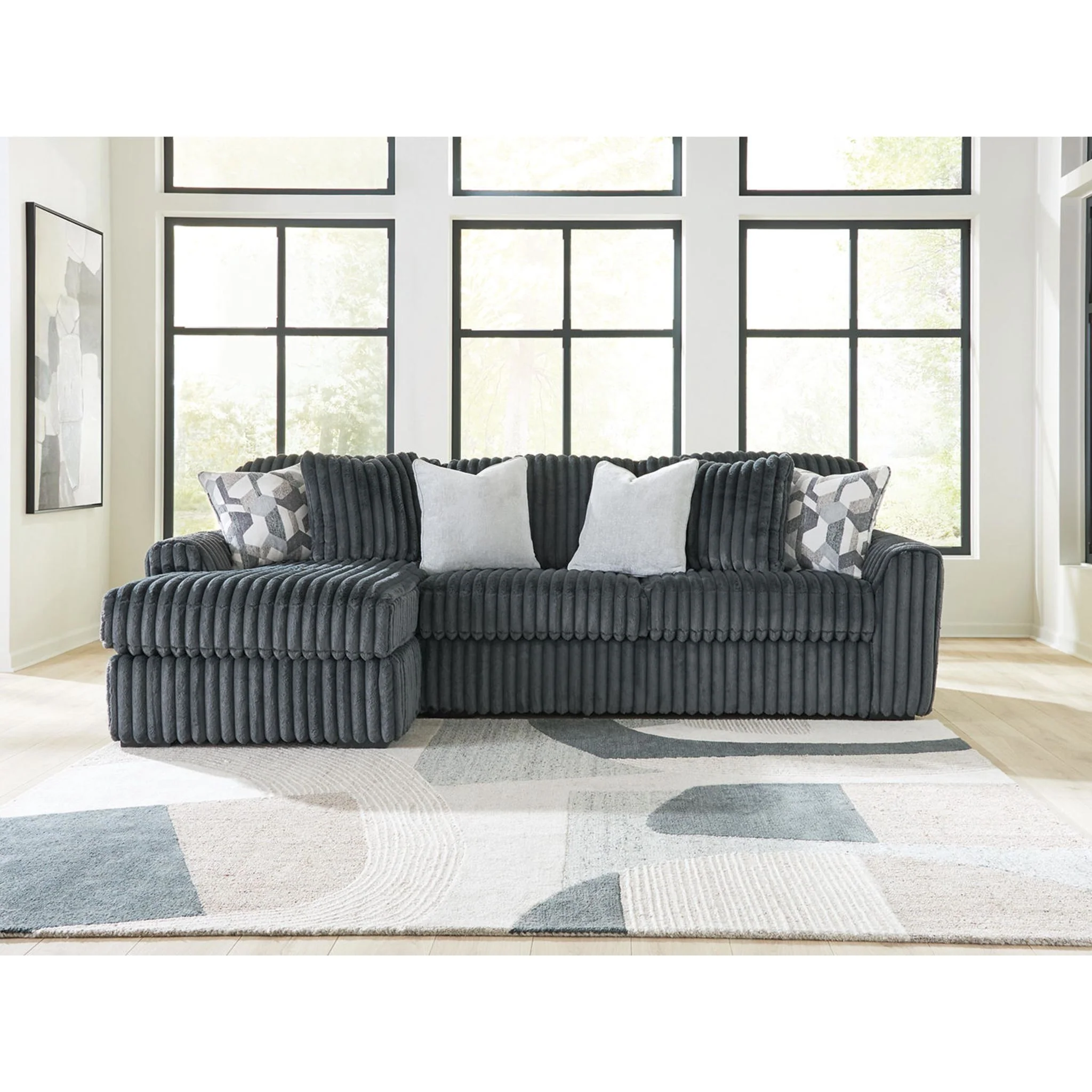 Midnight-Madness 2 Piece Sectional with Chaise - Image 99