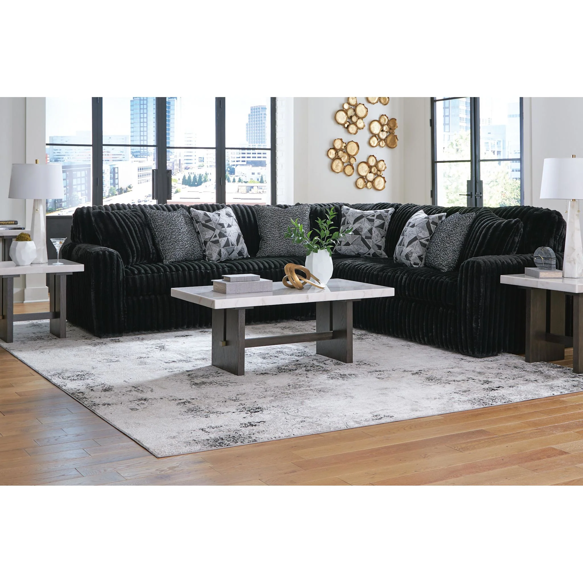 Midnight-Madness 3 Piece Sectional - Image 26