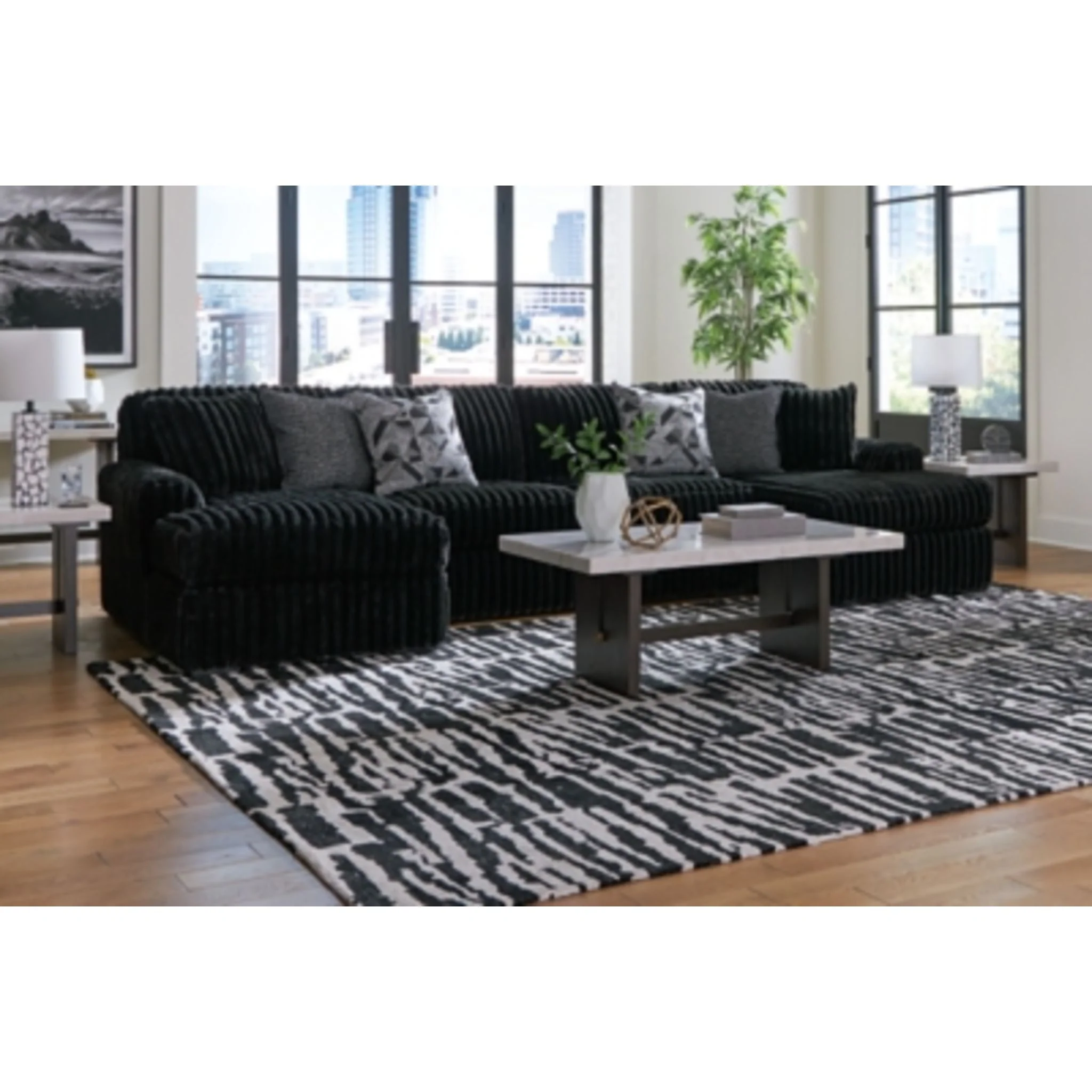 Midnight-Madness 3 Piece Sectional with Dual Chaise - Image 20