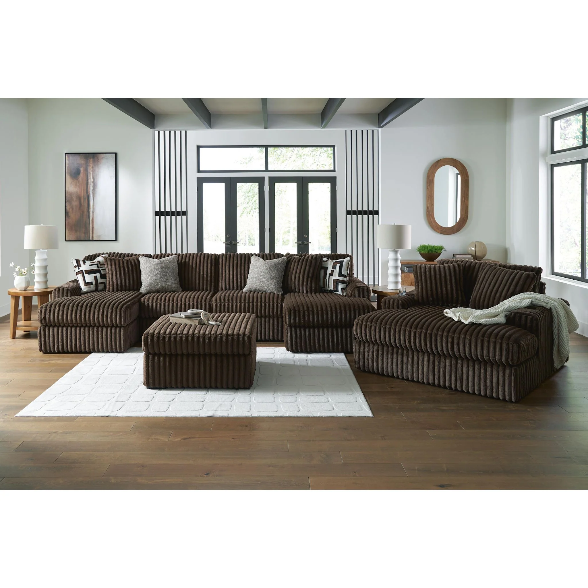 Midnight-Madness 3 Piece Sectional with Dual Chaise - Image 29