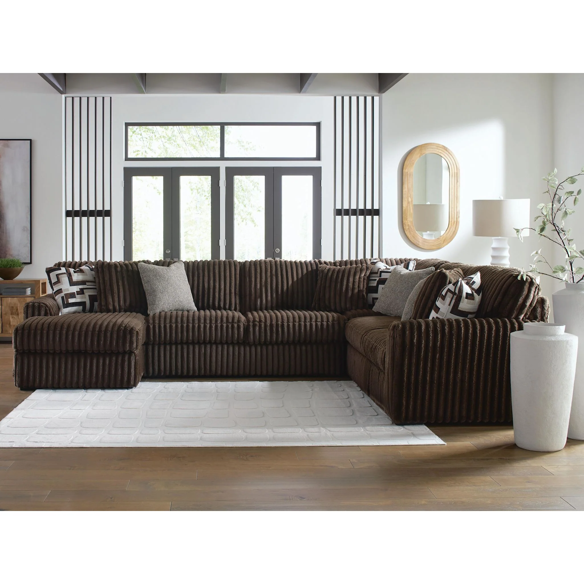 Midnight-Madness 4 Piece Sectional with Chaise - Image 51