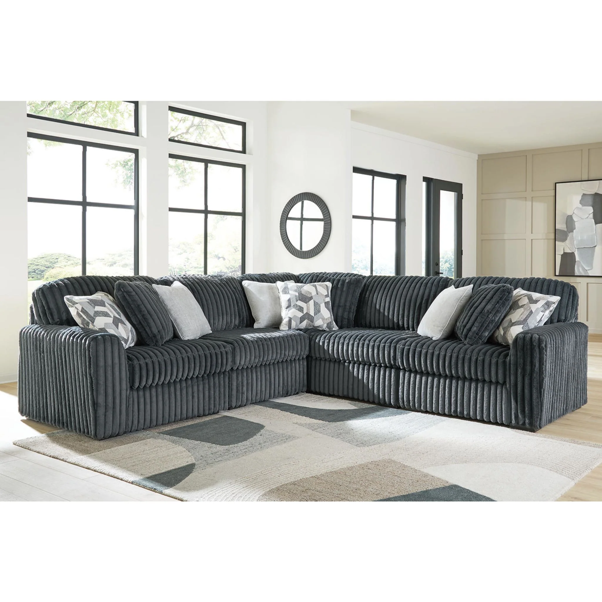 Midnight-Madness 5 Piece Sectional - Image 4